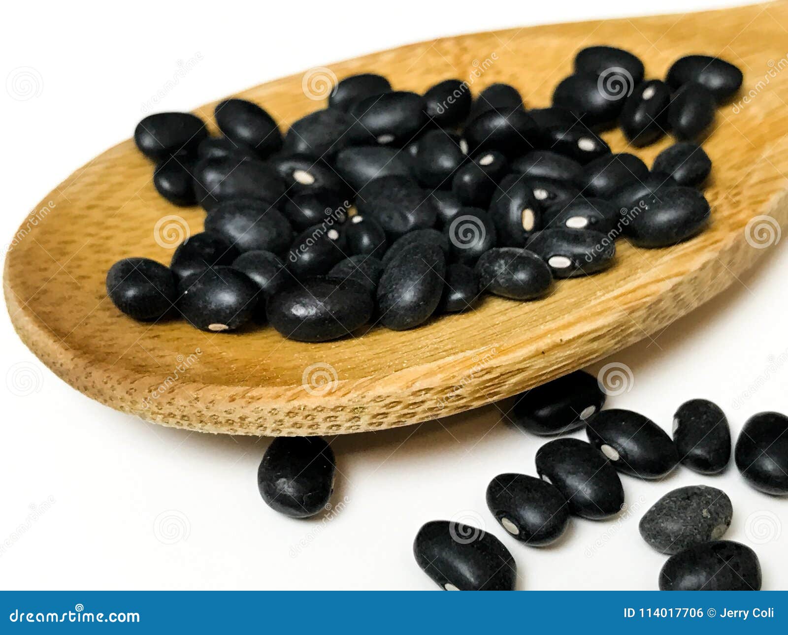 Black Beans stock photo. Image of wooden, black, uncooked 114017706