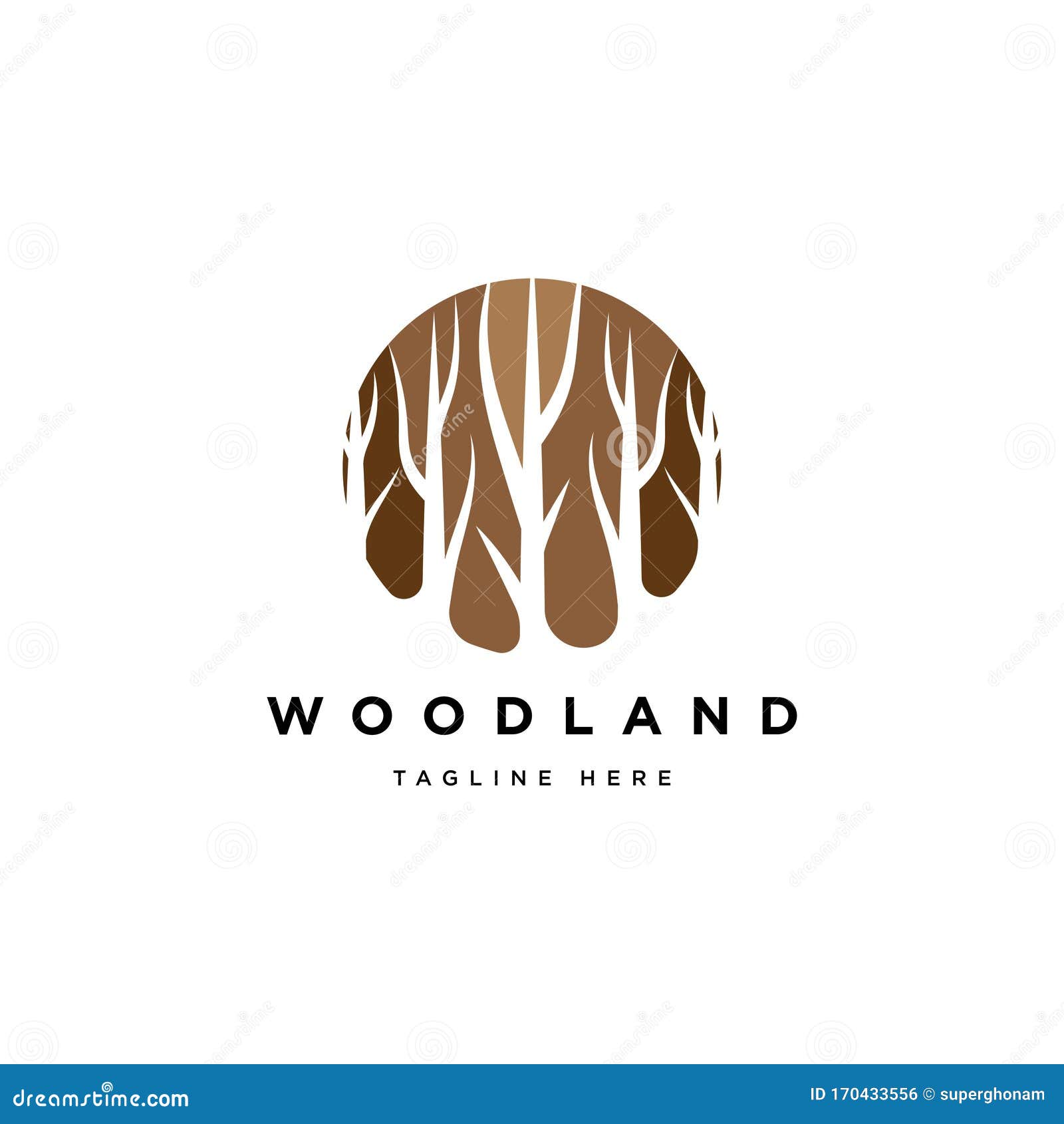 Wood Symbol With Four Wooden Gears Stock Image