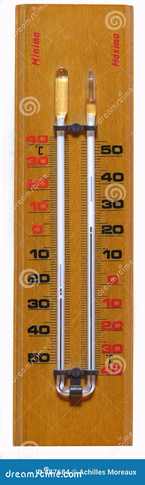 Wood thermometer stock photo. Image of weather, minimum 487684