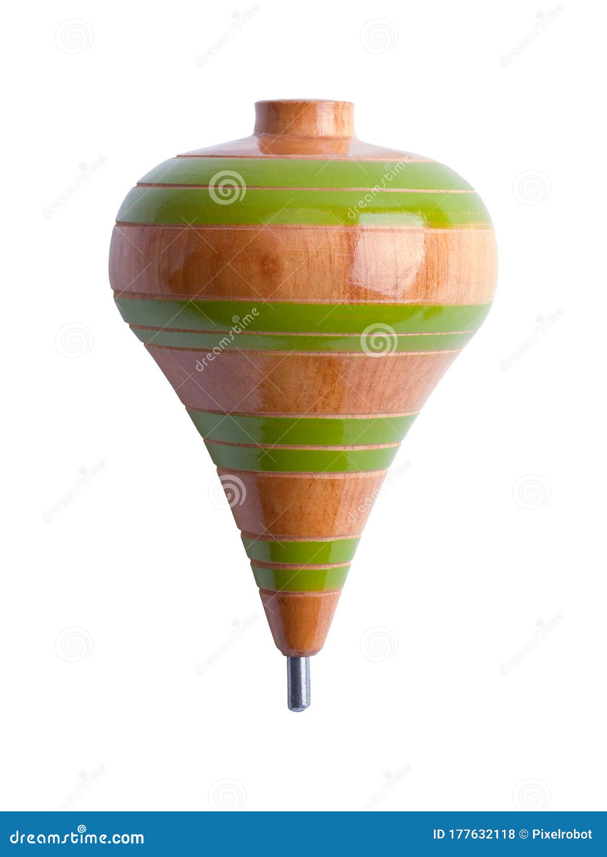 Wood Toy Top stock photo. Image of spinning, white, child 177632118