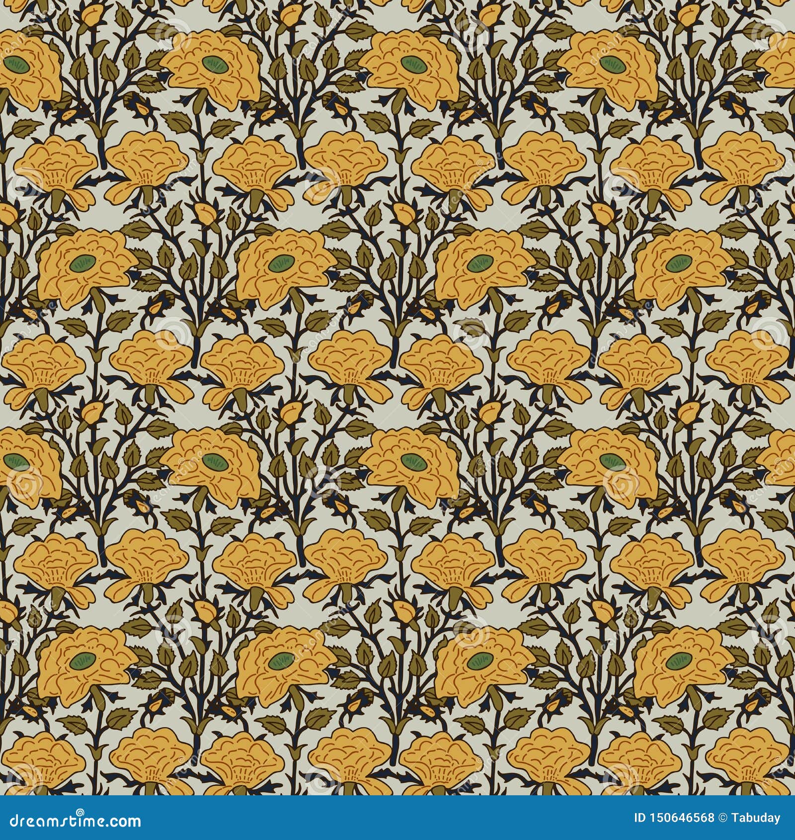 ethnic floral blockprint pattern