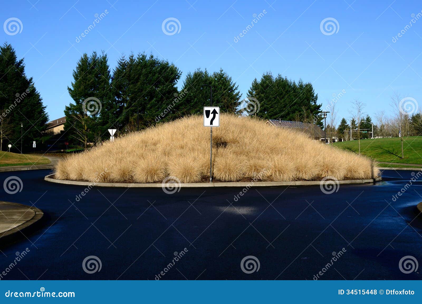 Woodburn Park stock photo. Image of sign, roundabout 34515448