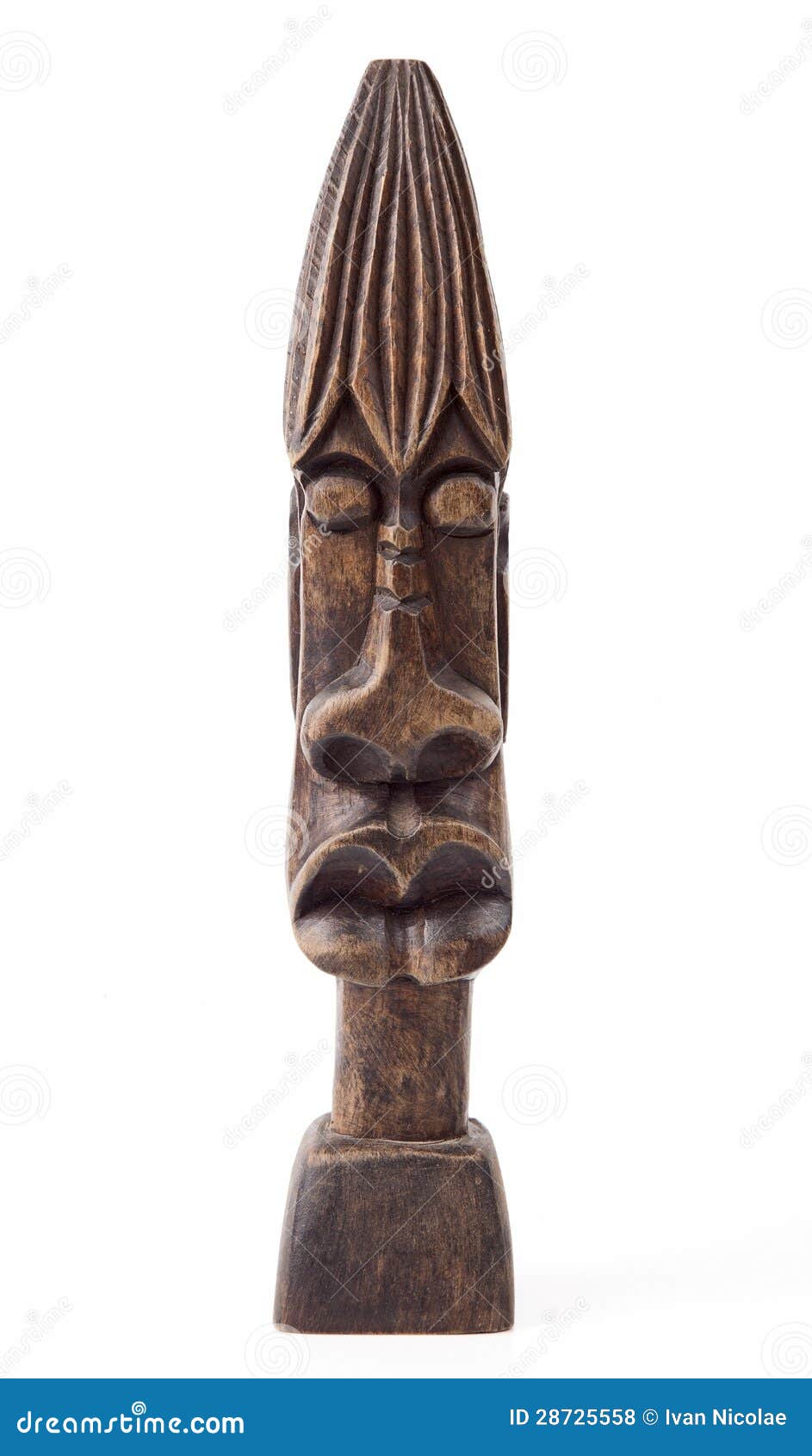 wooden african figurine