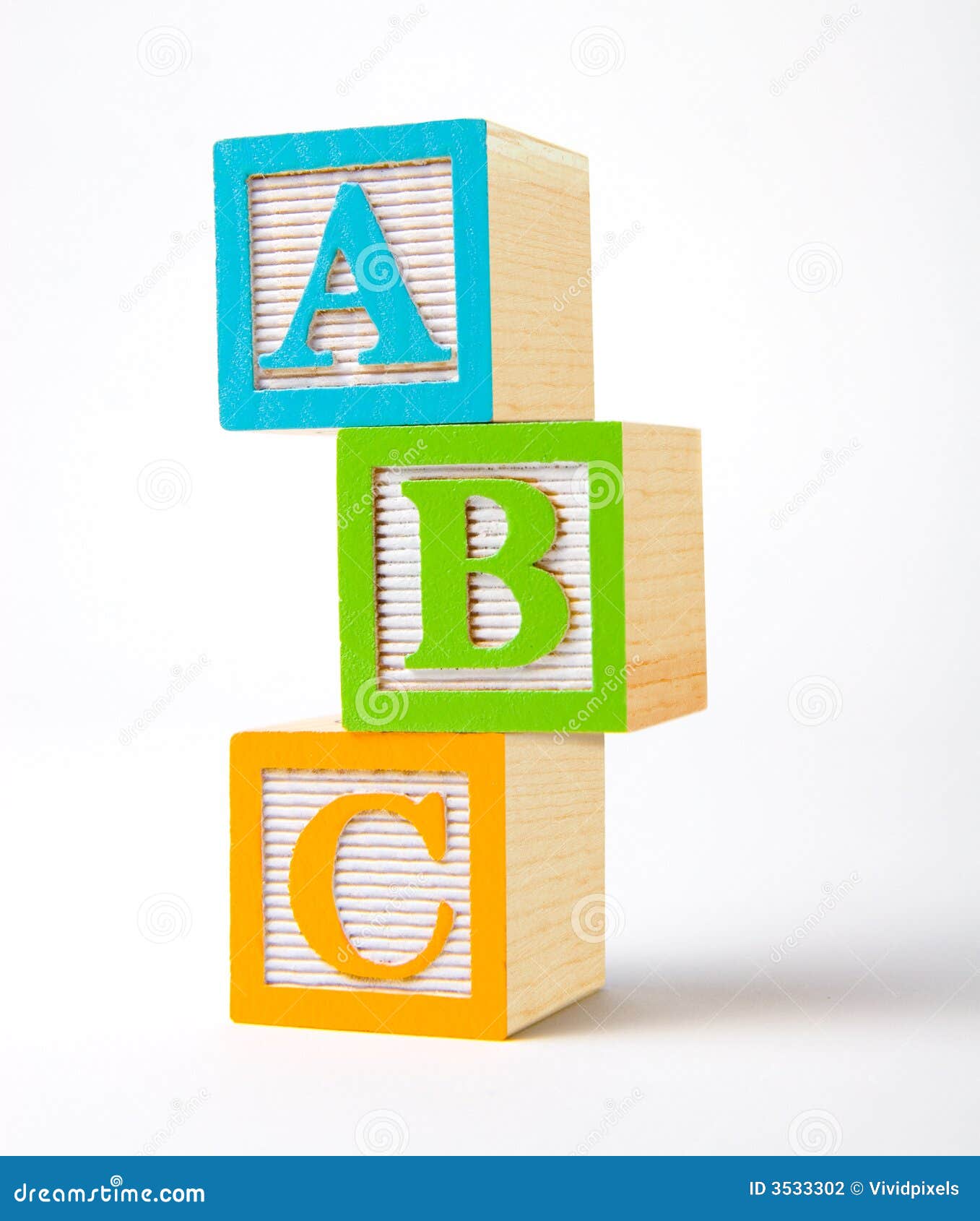 Wooden Alphabet Blocks Stock Photography - Image: 3533302