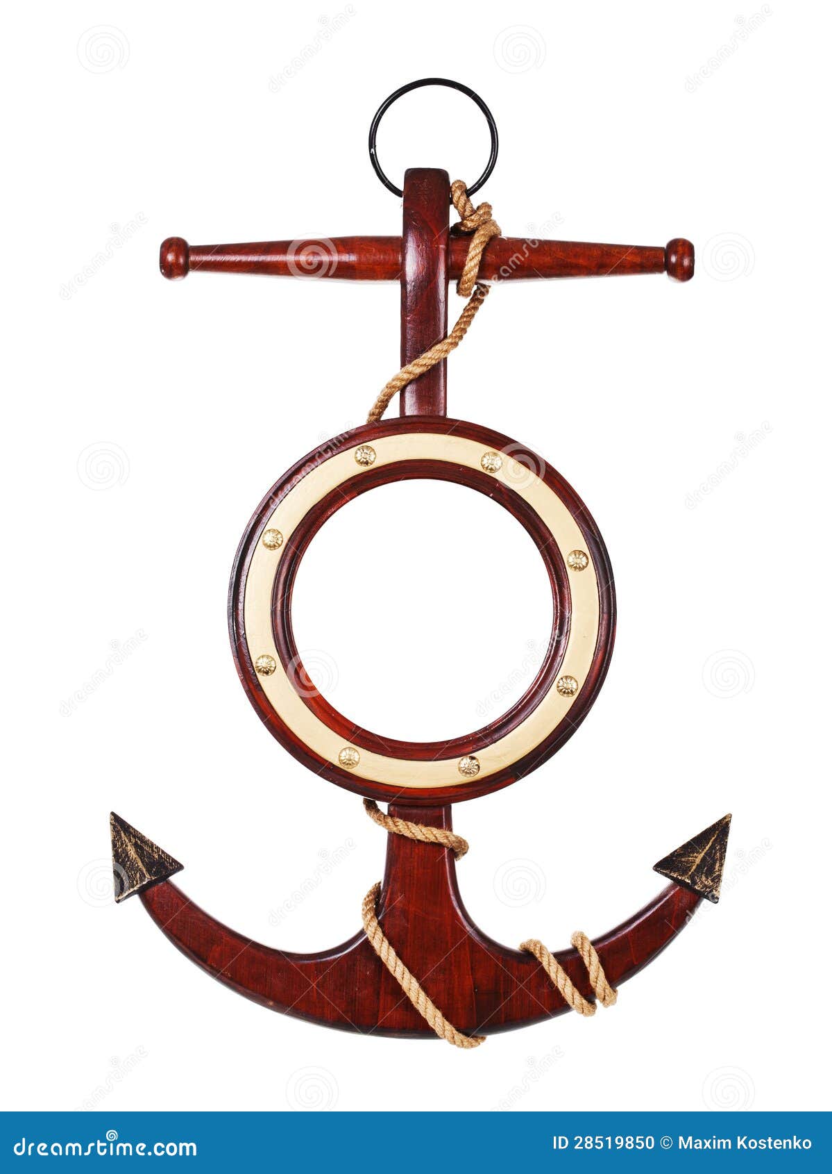 Wooden Anchor. Pile Of Quebracho Sleepers For Background Stock Photo