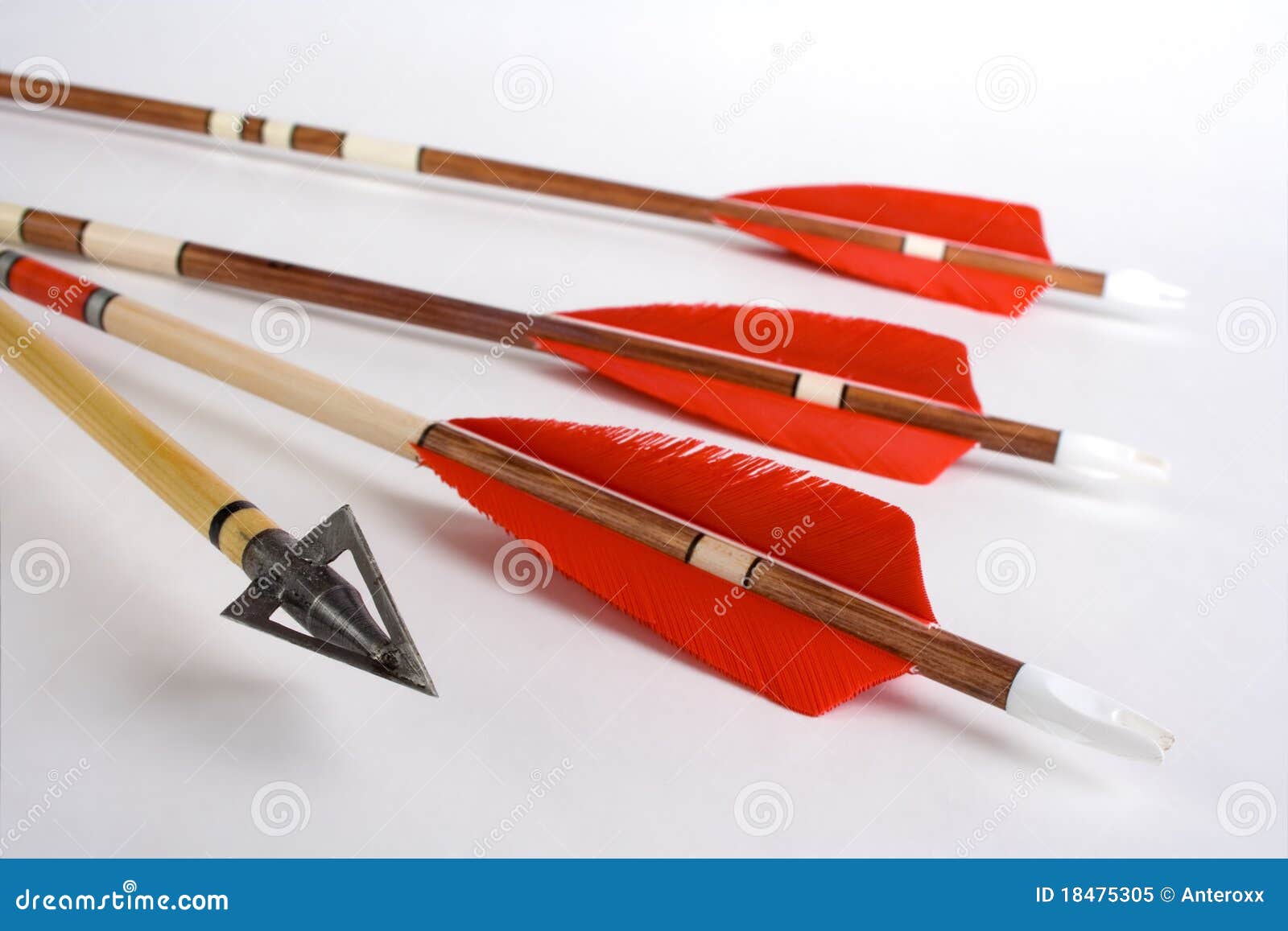 Wooden arrows stock image. Image of hunting, power, point 18475305