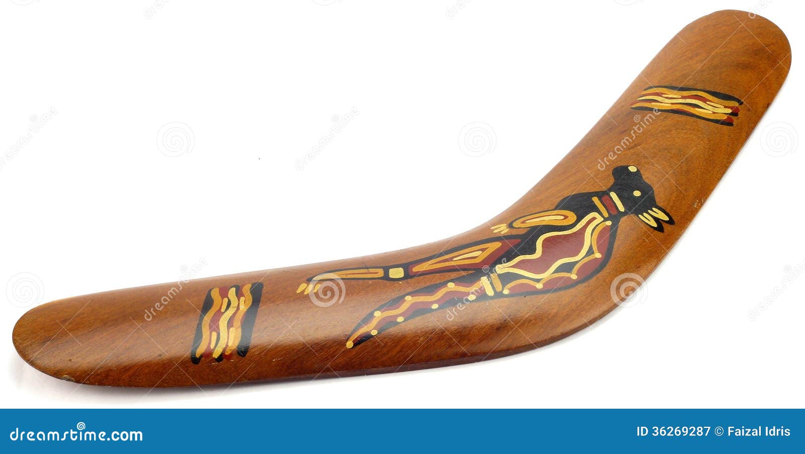 Wooden Australian Boomerang Stock Image Image of comeback, leisure