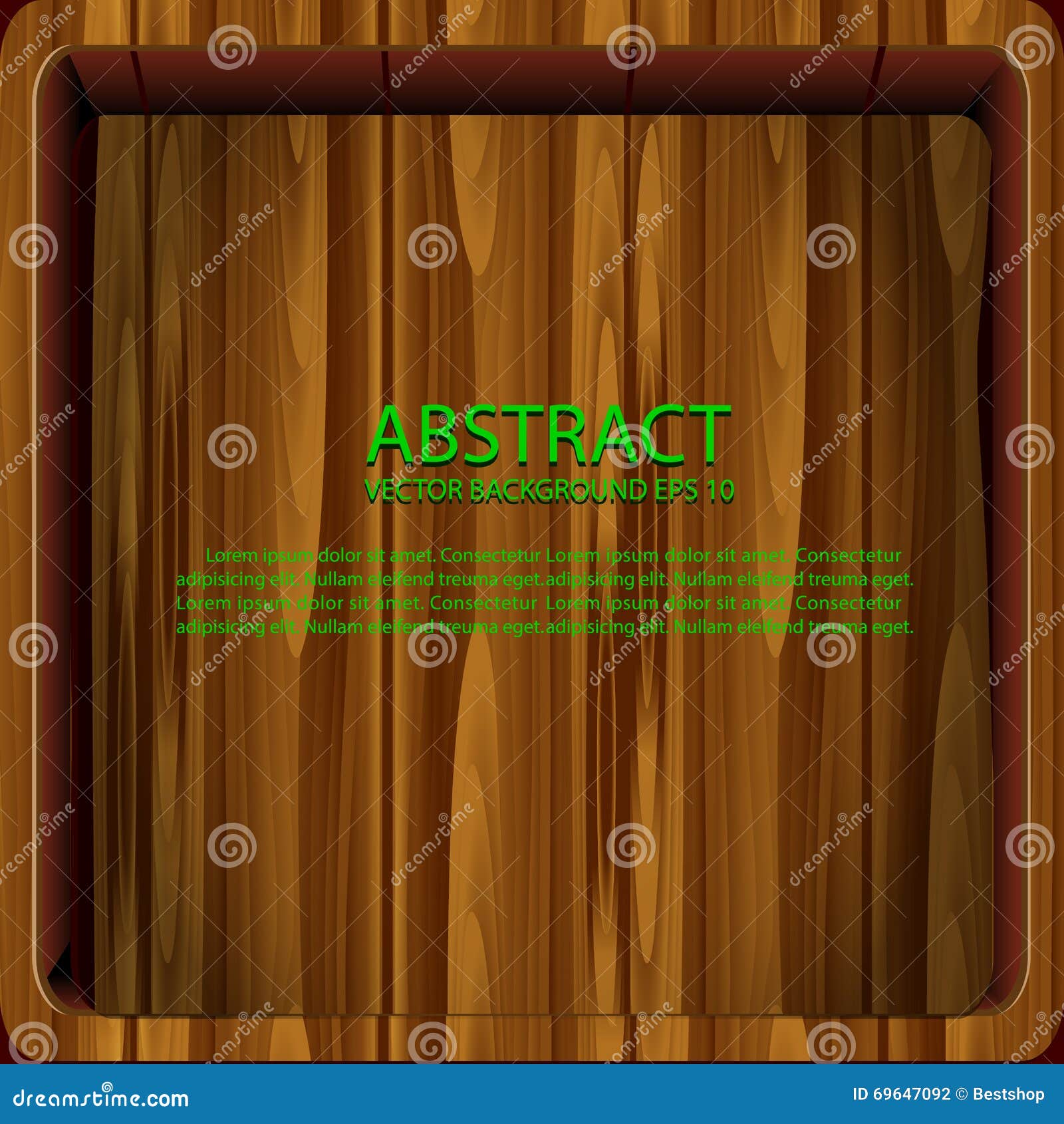 Wooden background stock vector. Illustration of abstract 69647092