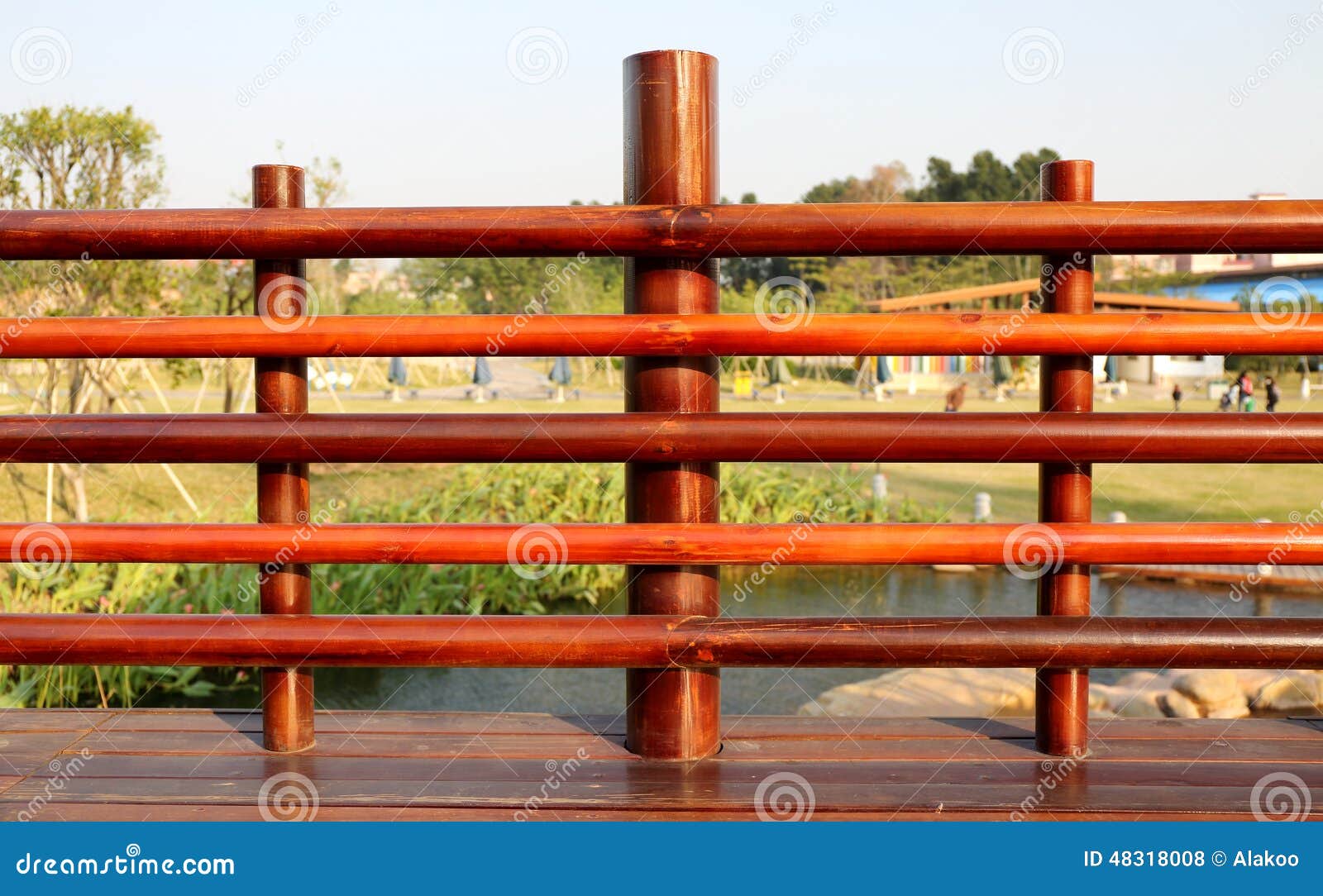 wooden balustrade