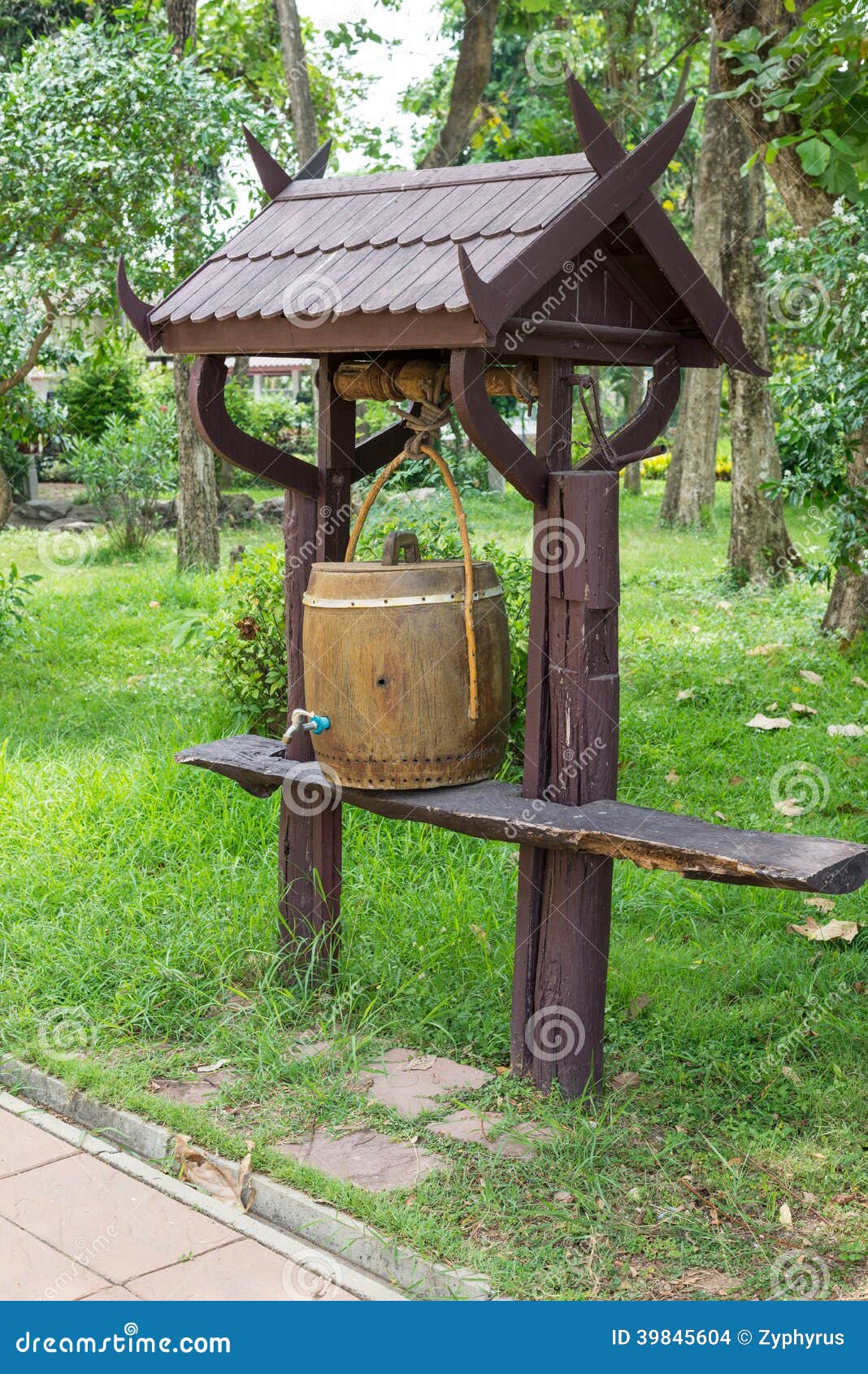 Wooden Barrels for Water Storage Stock Photo Image of beer, drink