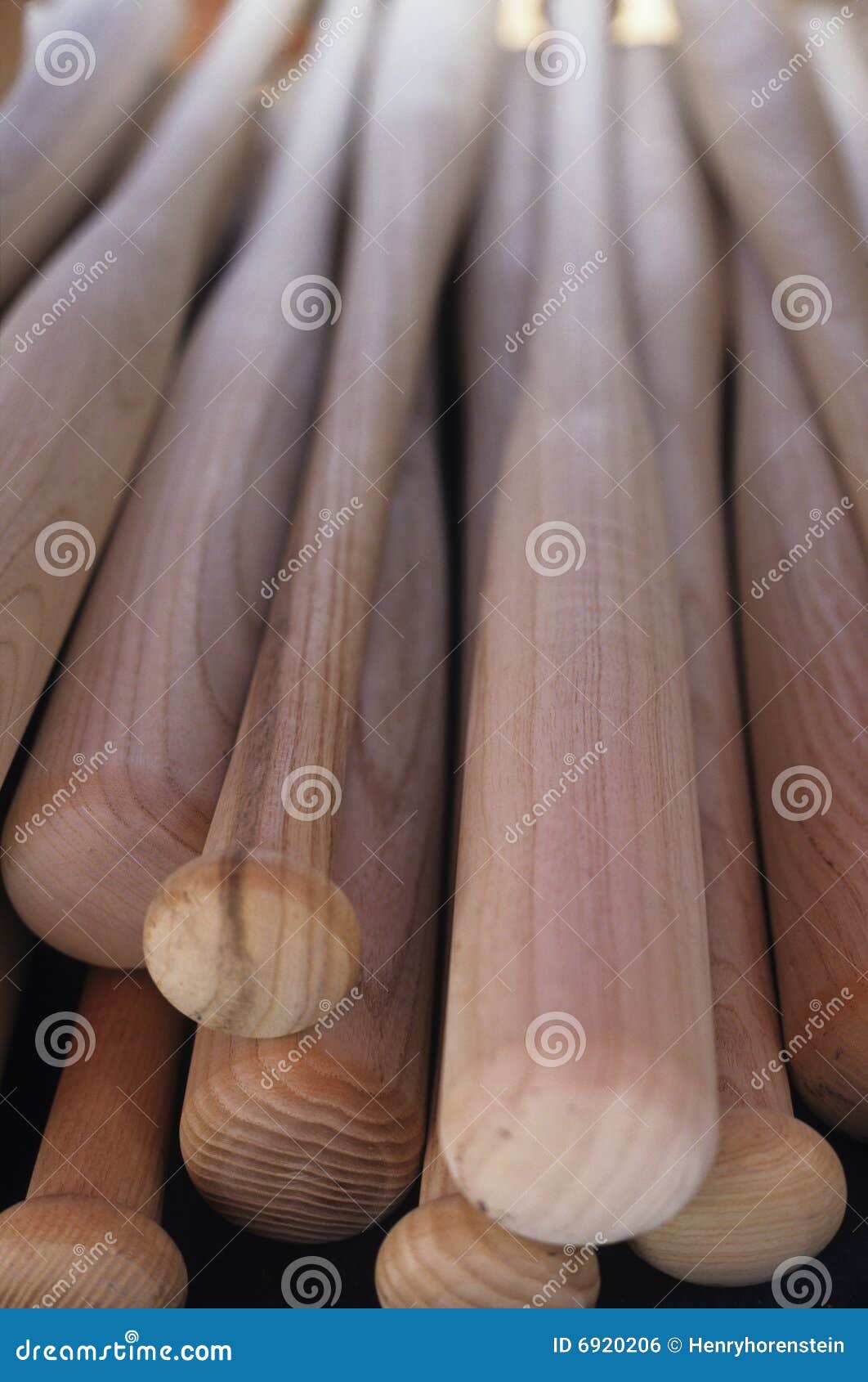 Wooden Baseball Bats Vertical Stock Photo Image of sports, grain 6920206
