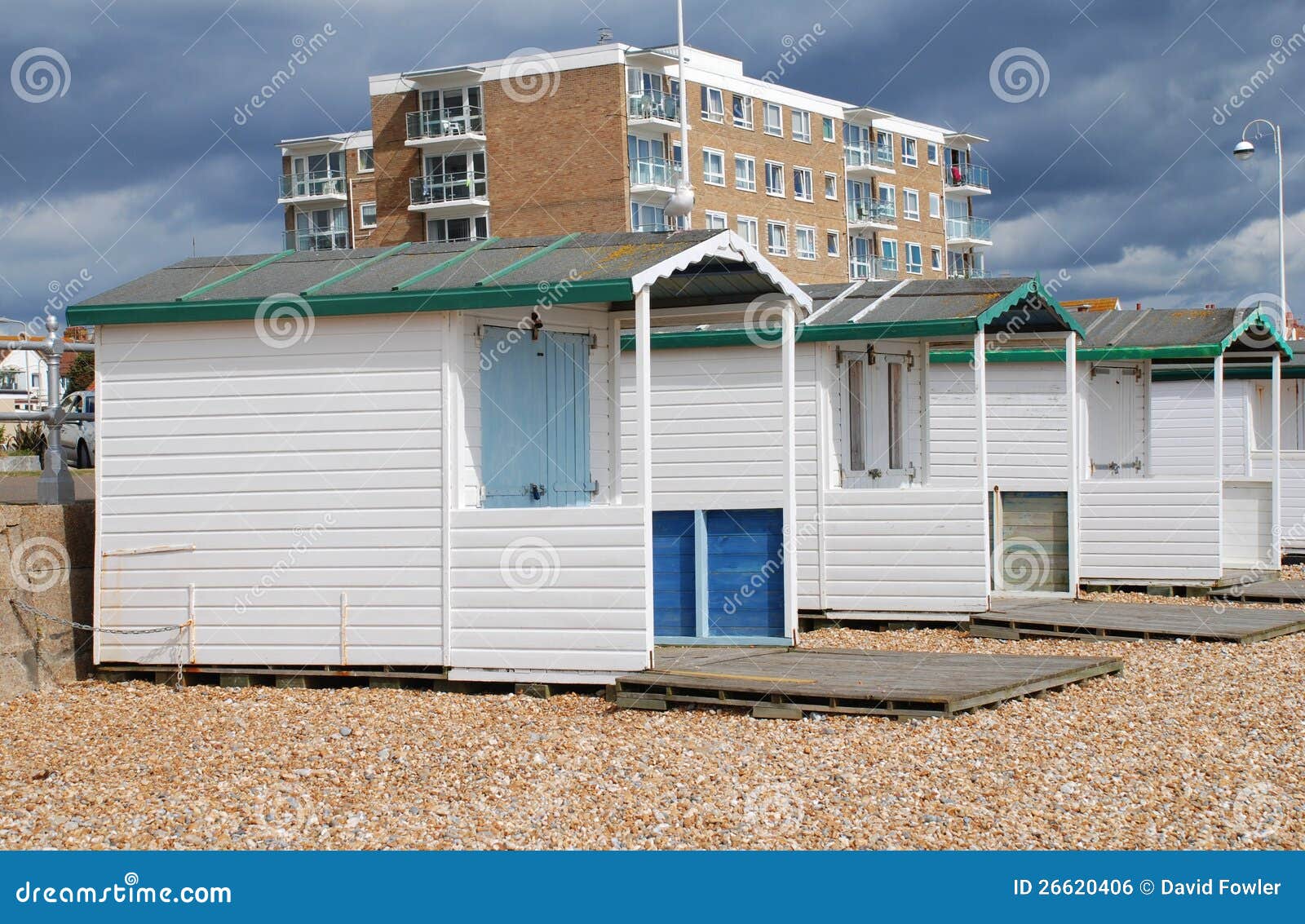 Wooden beach huts, Bexhill stock photo. Image of channel 26620406