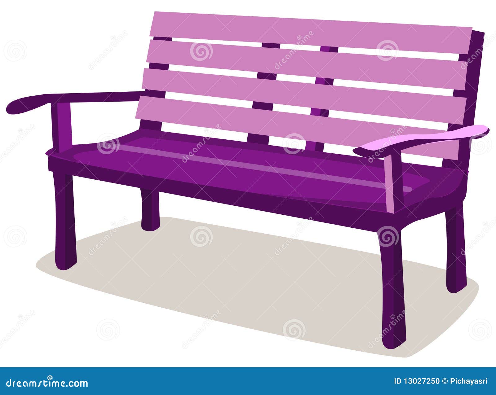 wooden bench