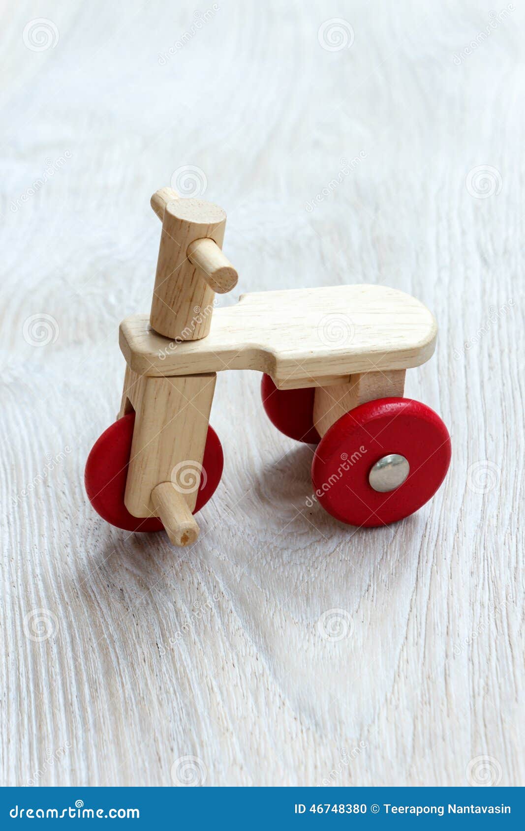 Wooden bicycle toy. stock photo. Image of bike, wood 46748380