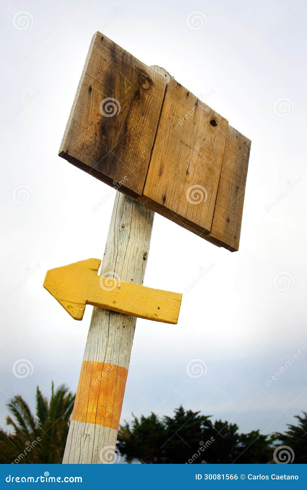 Wooden placard a arrow stock photo. Image of object 