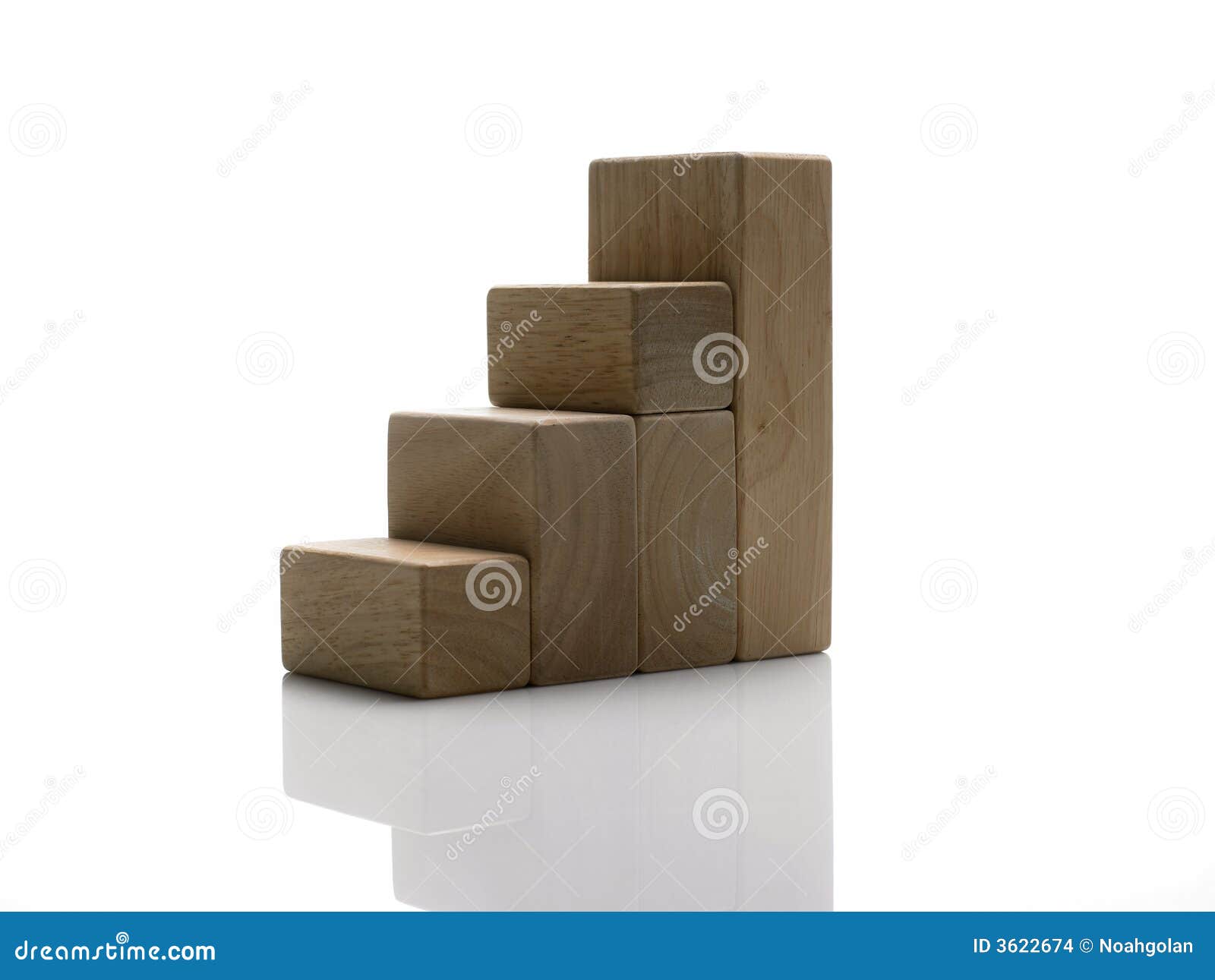 Wooden Blocks / Stairs To Success Stock Photo - Image: 3622674