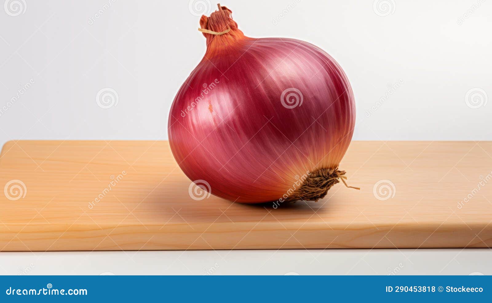 realistic photography of red onion on white background