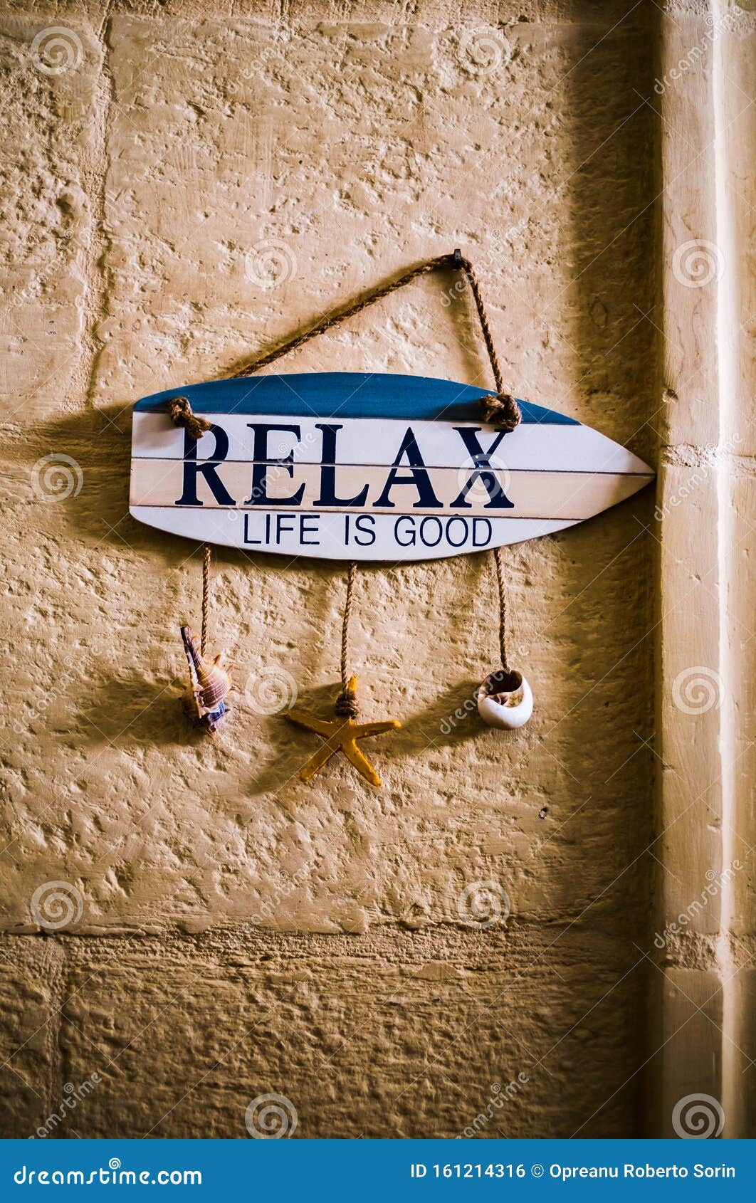 A Wooden Board with Message on the Wall Stock Photo Image of card