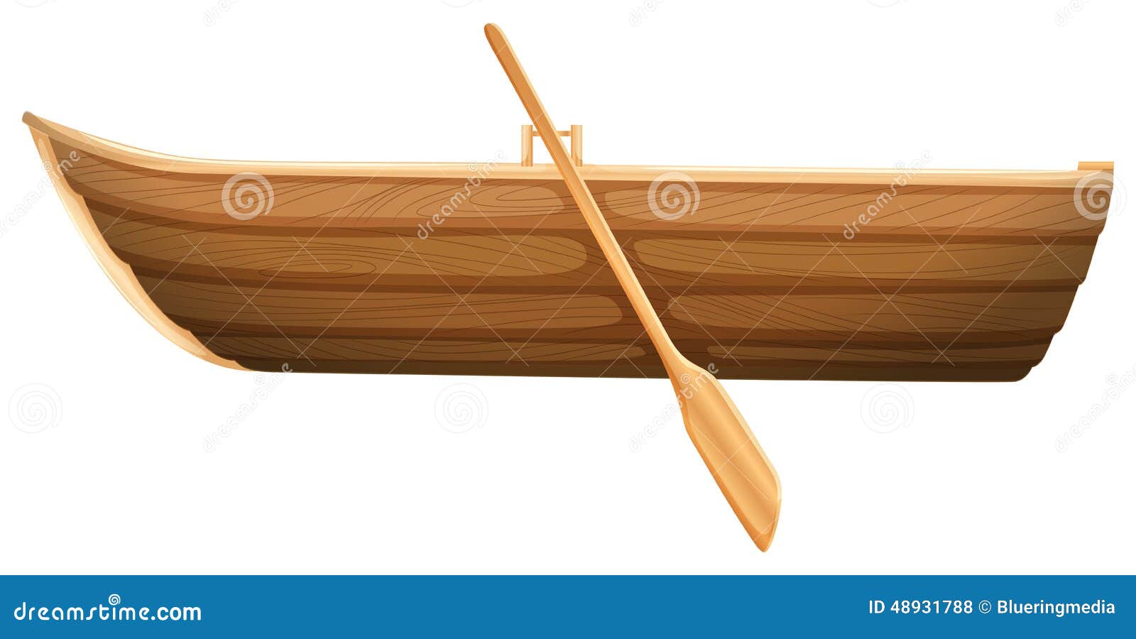 A wooden boat stock vector. Image of ship, equipment ...