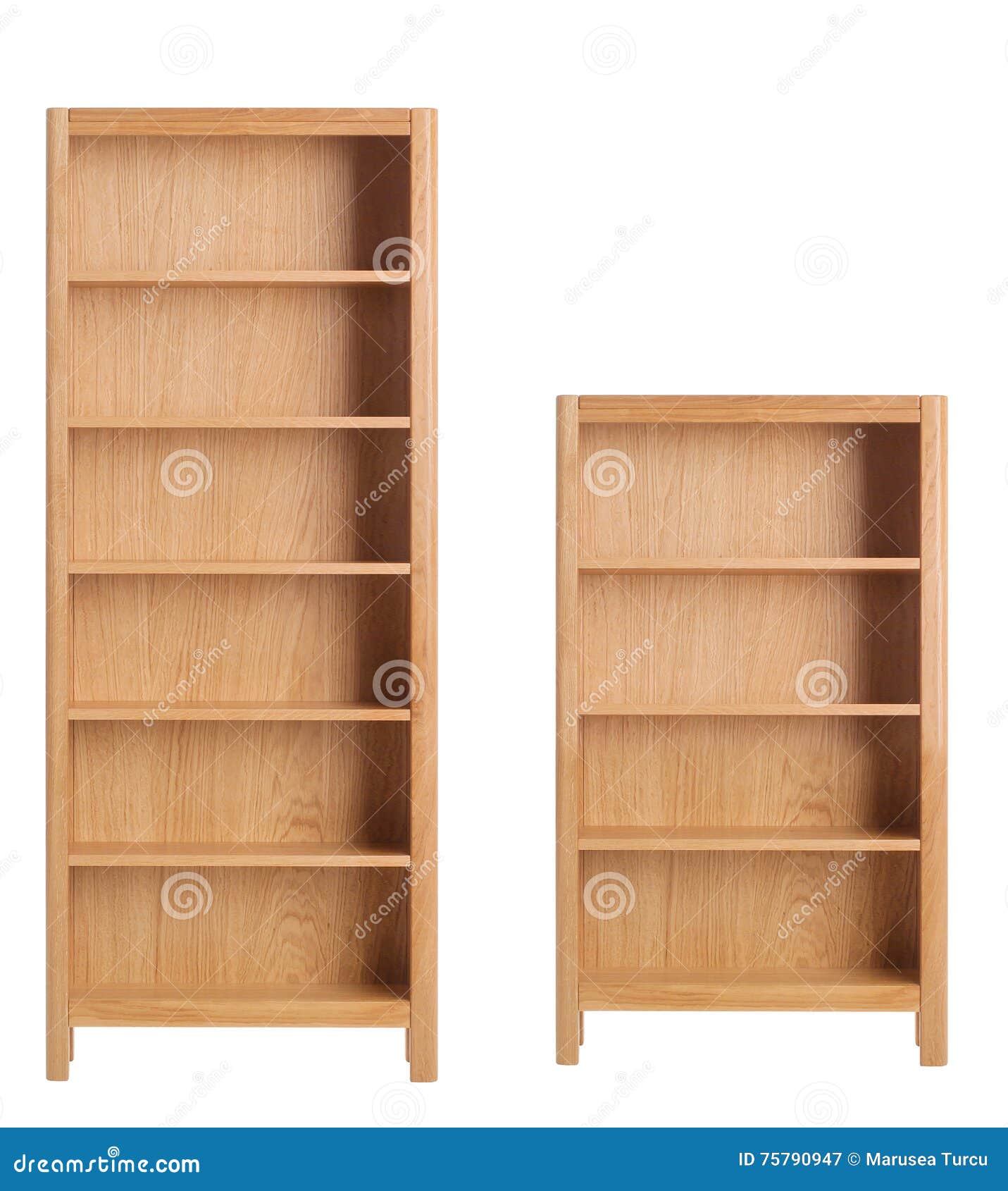 Wooden bookcase stock image. Image of basic, elegance 75790947