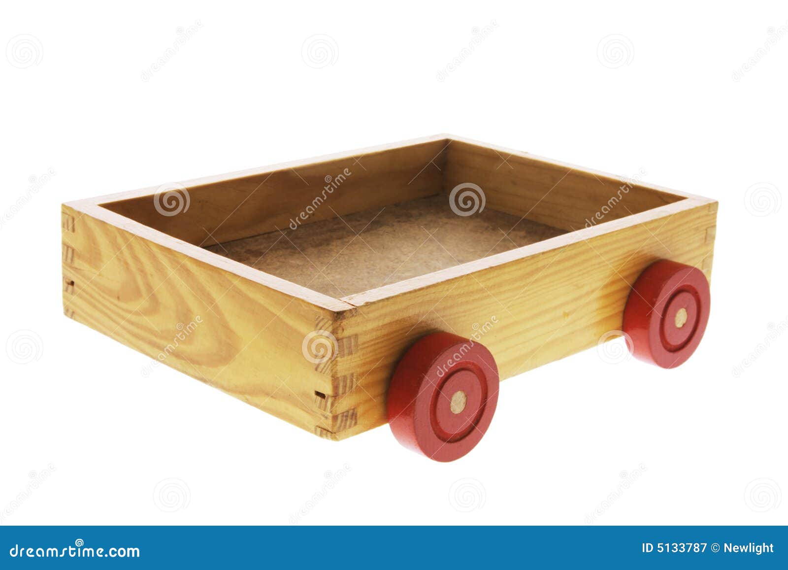 Wooden Box with Wheels stock image. Image of container 