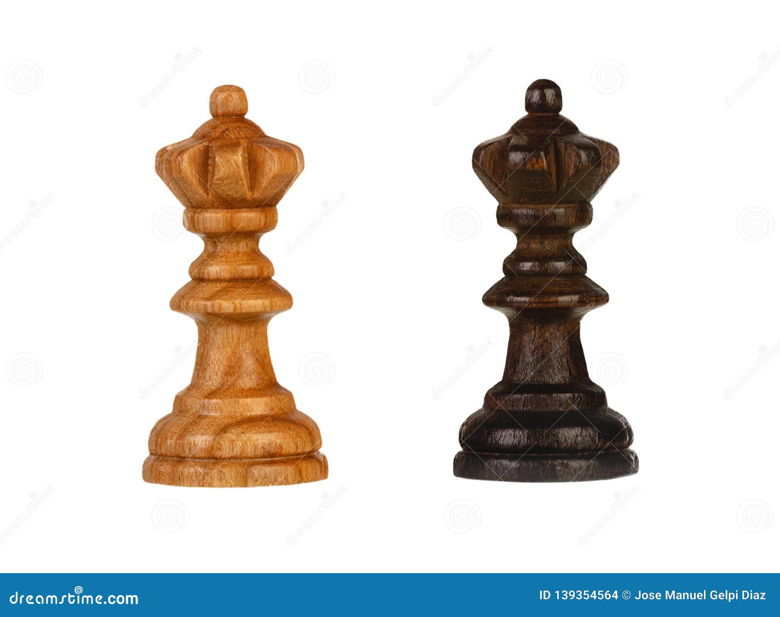 Wooden brown chess pieces stock photo. Image of king - 139354564