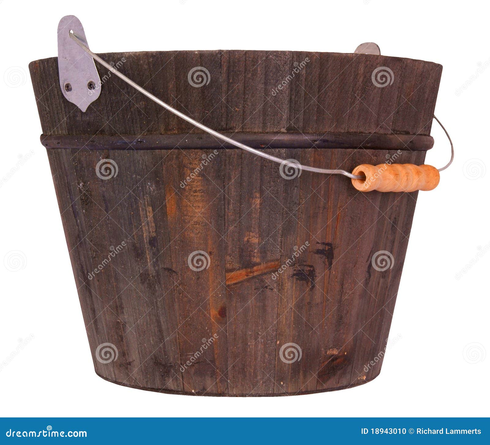 Wooden bucket stock photo. Image of dark, equipment, household 18943010