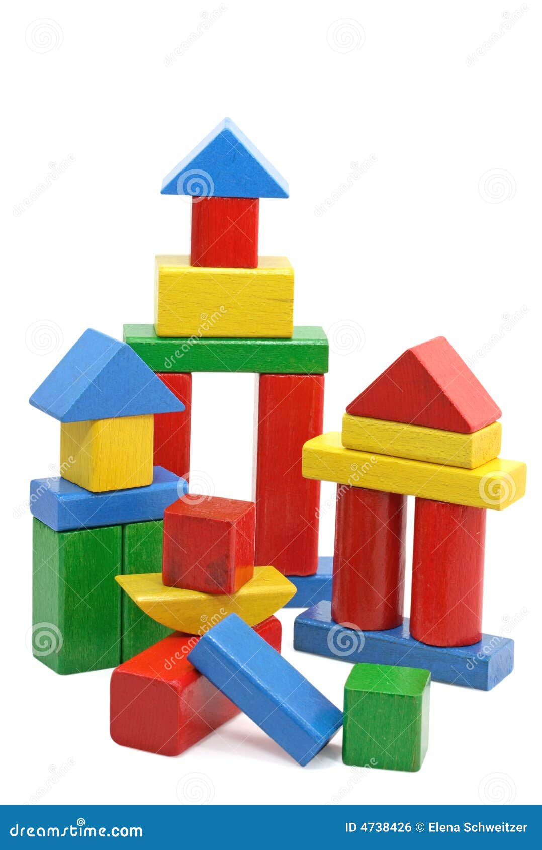 Wooden building blocks stock photo. Image of elementary - 4738426