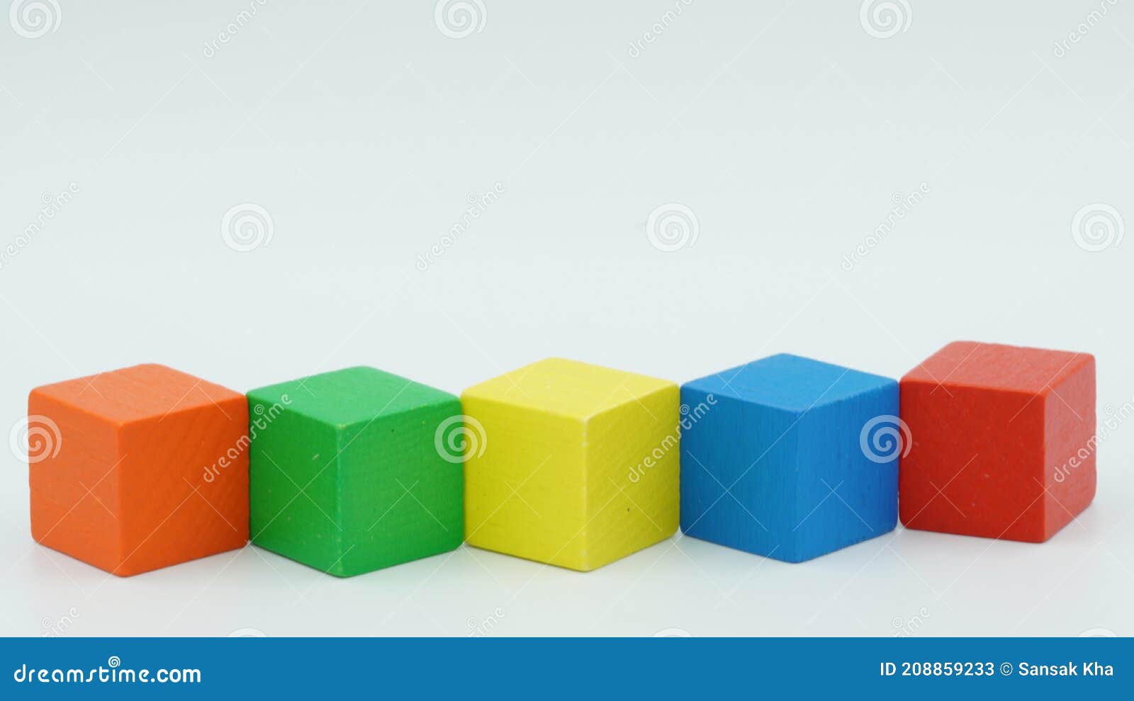 Wooden Building Blocks. Wood Cube Building Blocks Stock Image Image