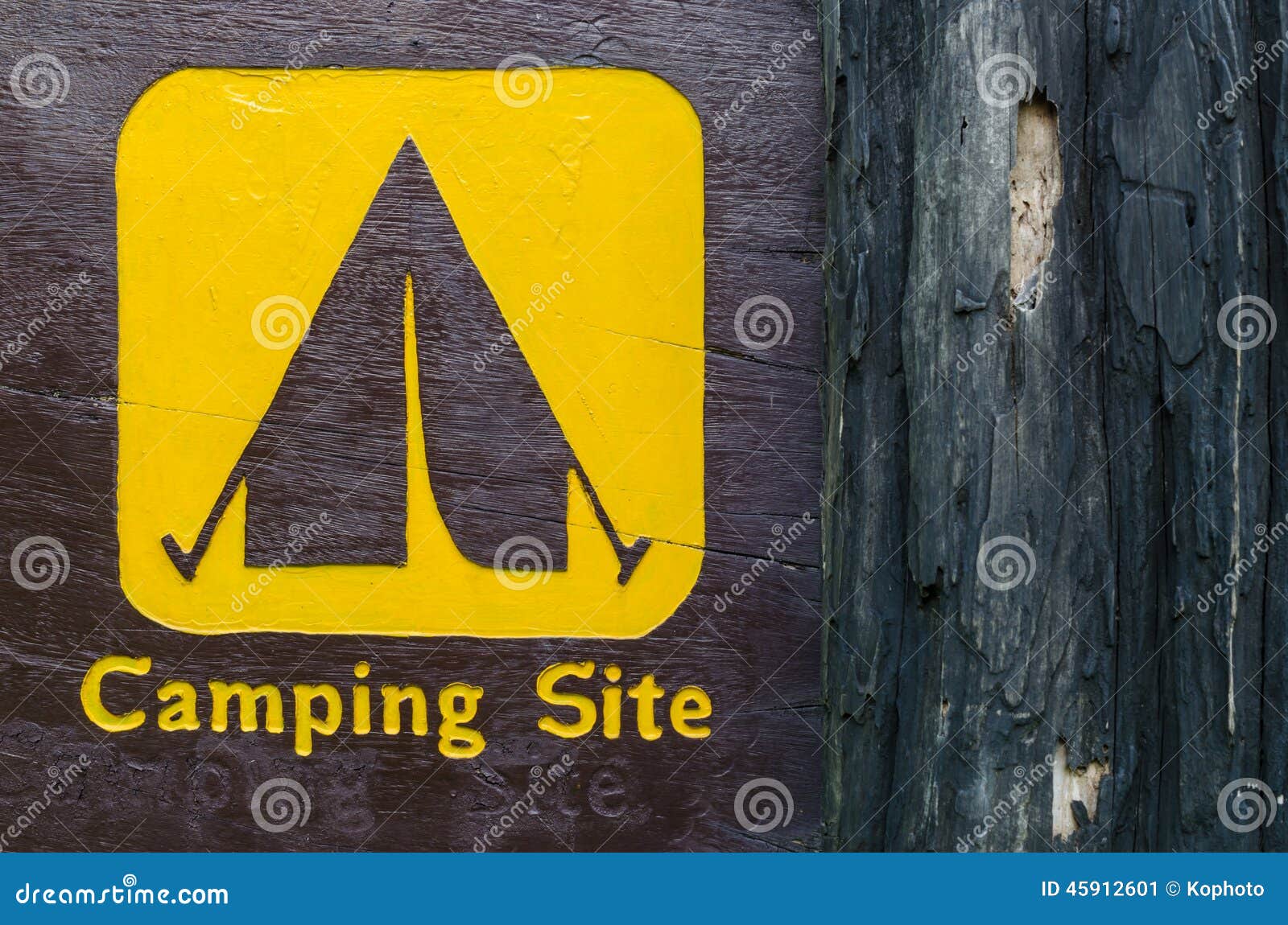 Wooden camp sign stock image. Image of camping, board - 45912601