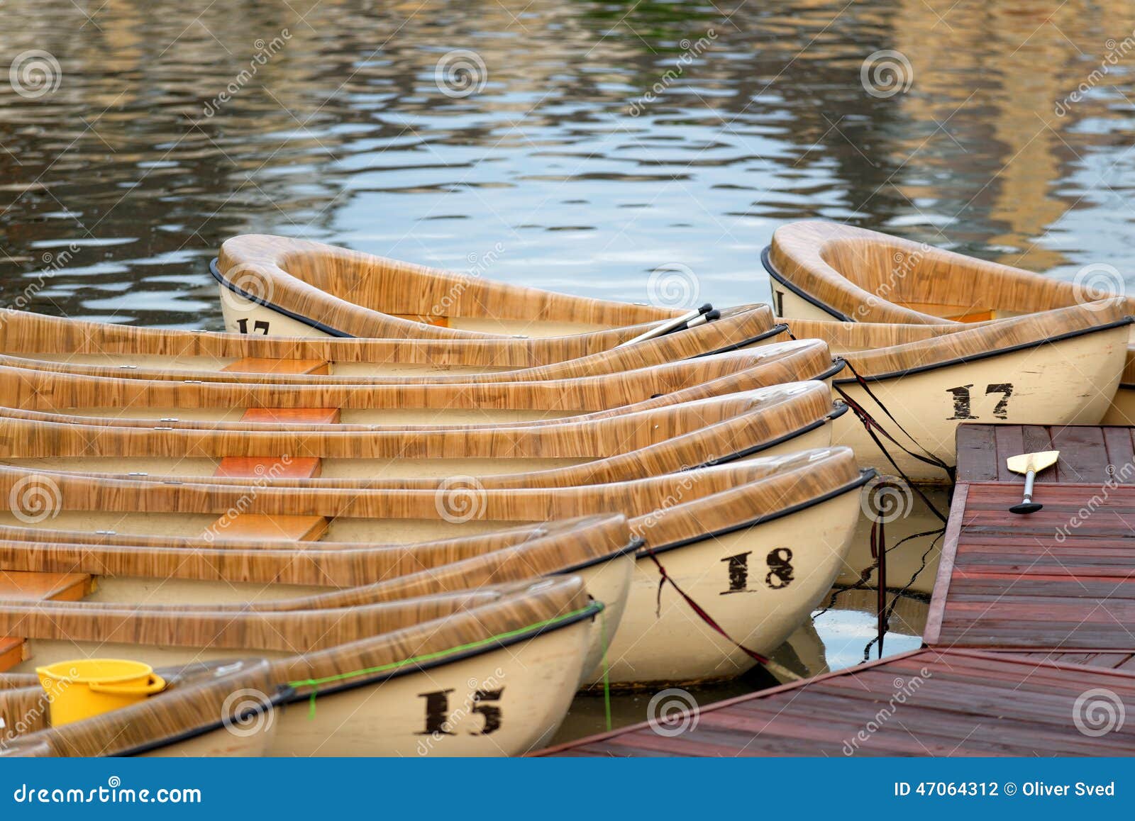 Wooden canoes stock photo. Image of rent, adventure, activity 47064312