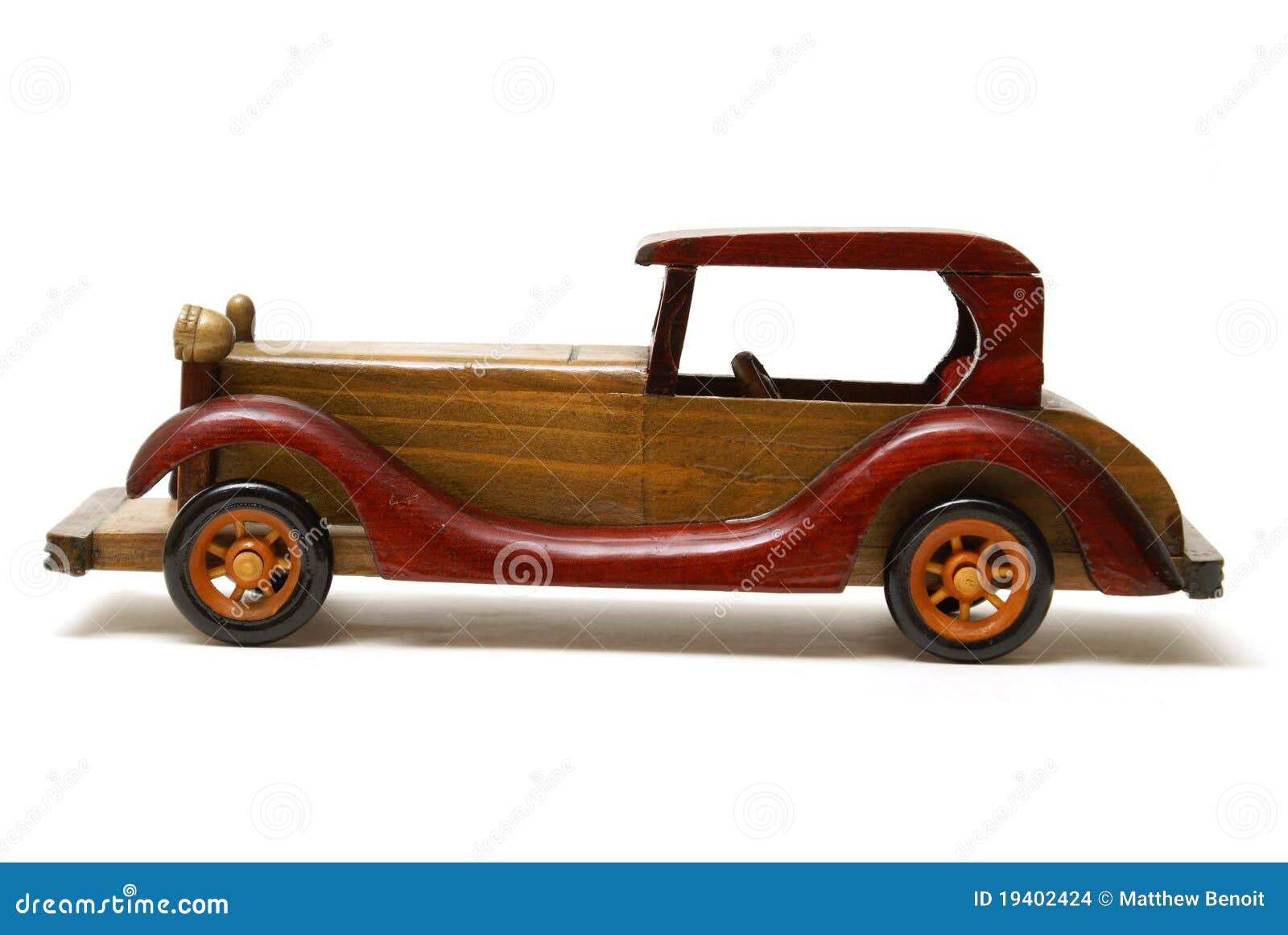 Wooden Car stock photo. Image of antique, model, homemade - 19402424