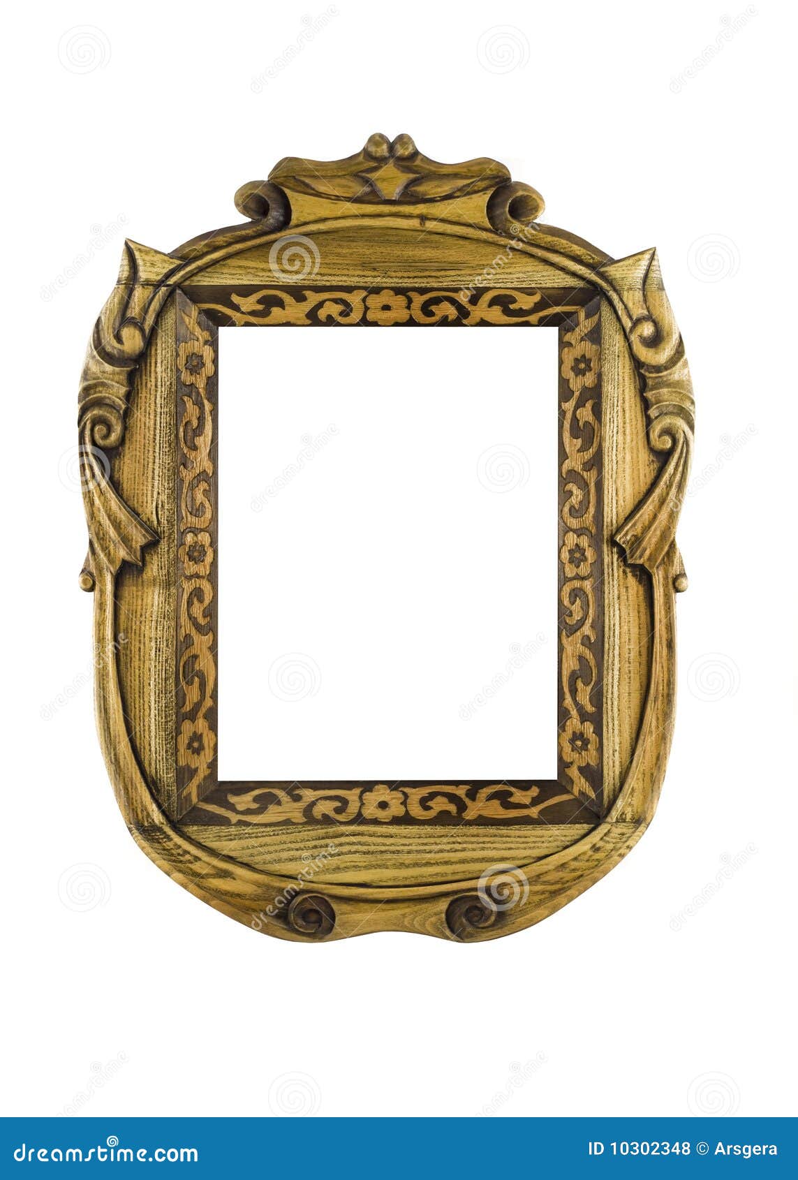 Wooden Carved Frame for Picture Stock Photo Image of ornament, ornate