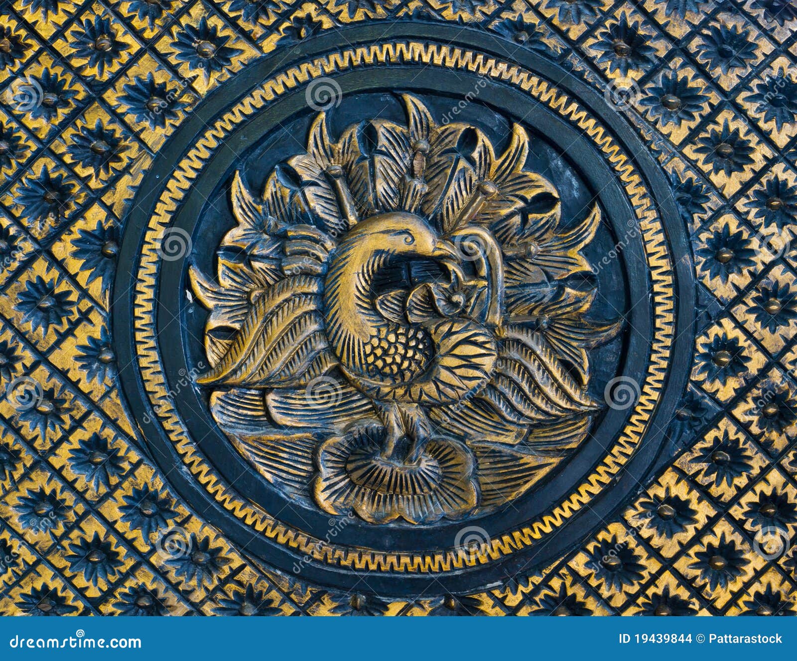 Wooden carved peacock stock photo. Image of handmade 19439844