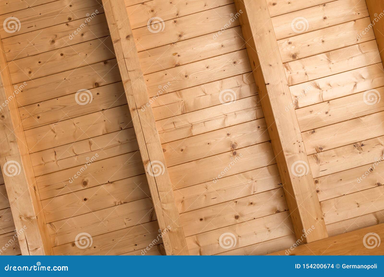 Wooden Ceiling With Exposed Beams Stock Photo Image Of Truss