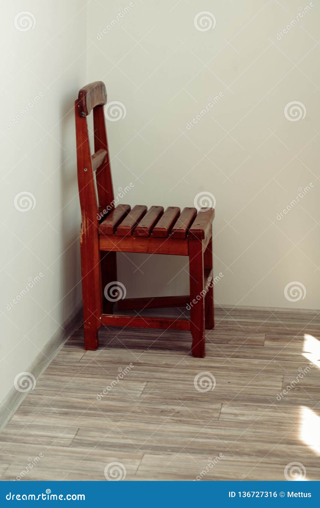 single wooden chair
