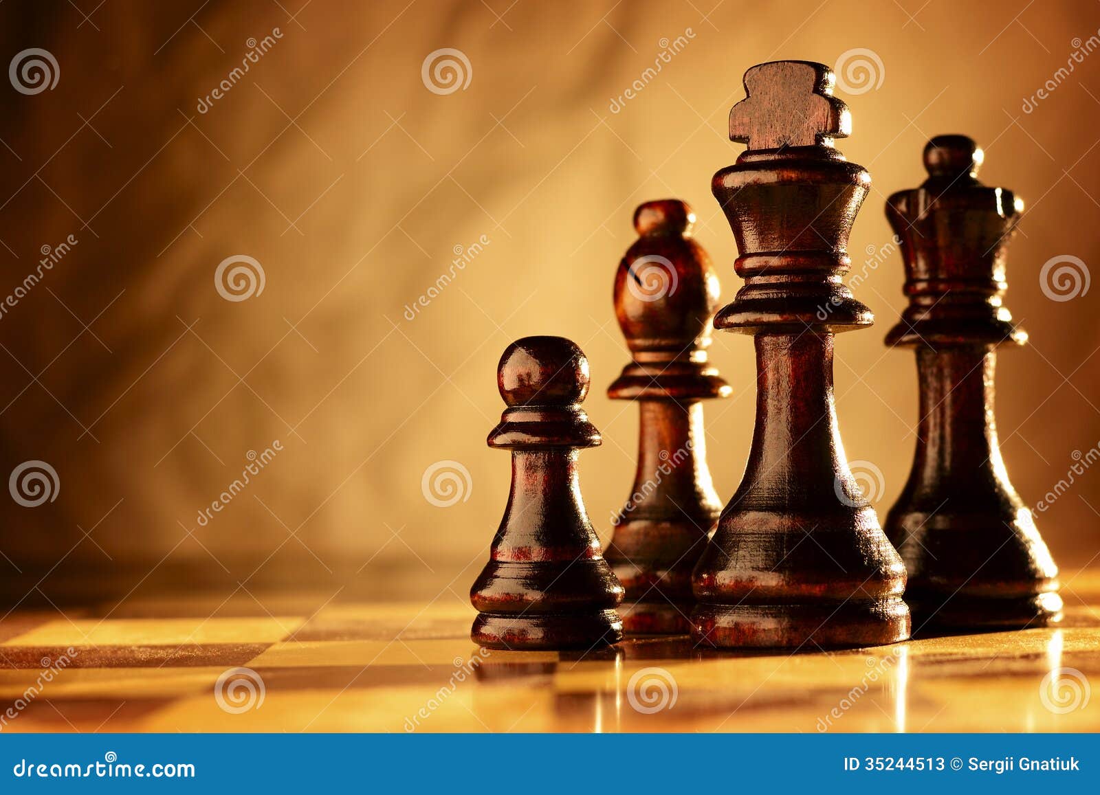 Browse Free HD Images of Chess Pieces In Focus On A Wooden Chess Board