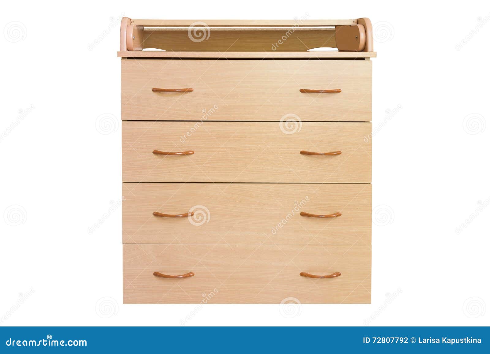 Wooden Chest of Drawers Isolated on White Stock Photo Image of