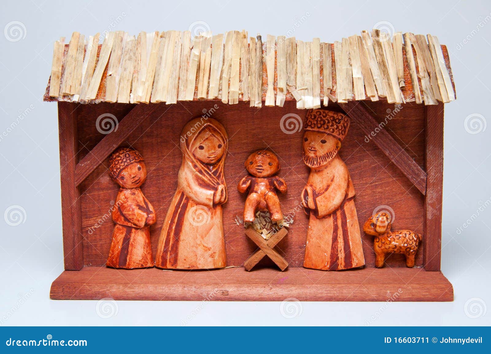 Wooden Christmas Crib stock image. Image of holy, bethlehem 16603711