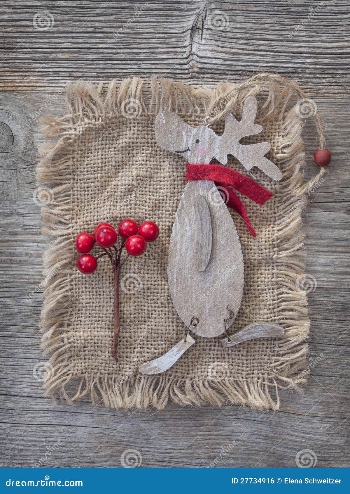 Wooden christmas deer stock photo. Image of branch, retro 27734916