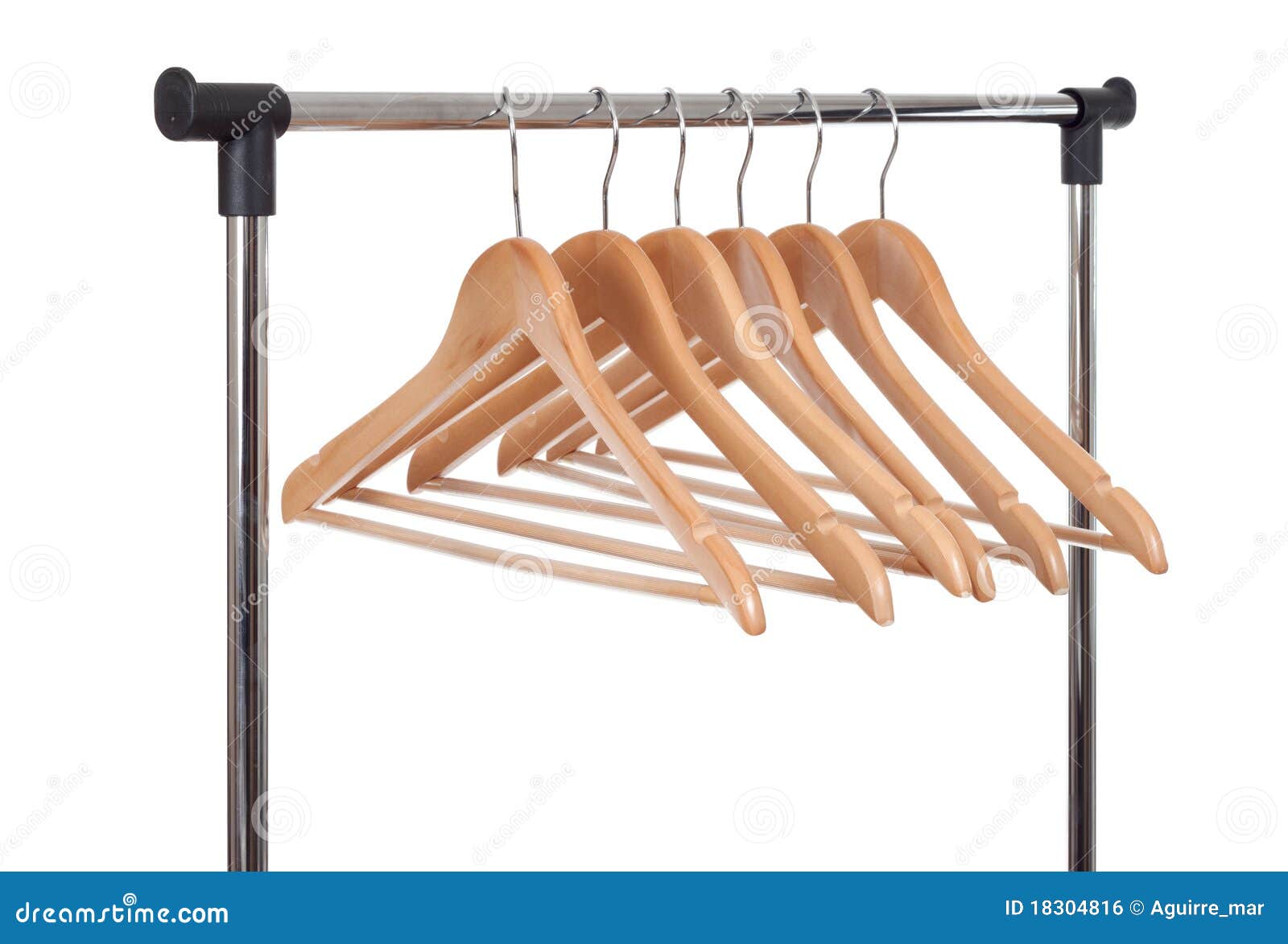 Wooden Clothes Hangers stock photo. Image of shop, fashion 18304816