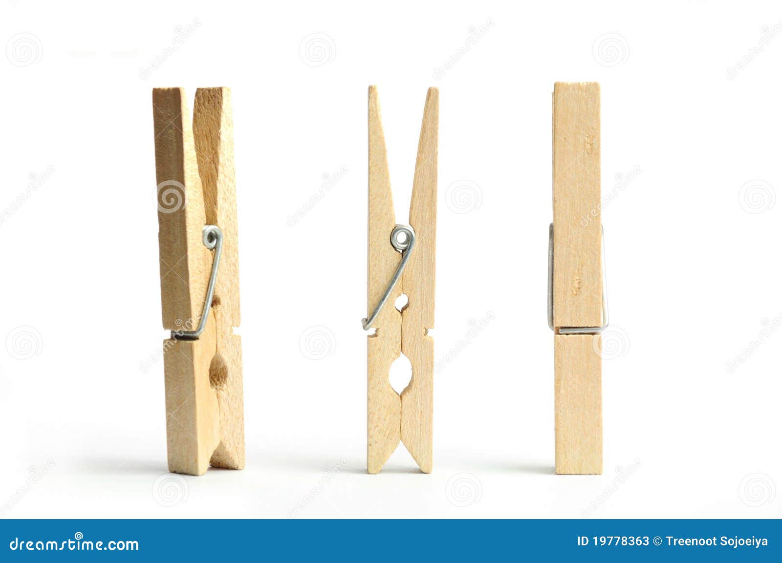Wooden Clothespin Stock Image 114224971