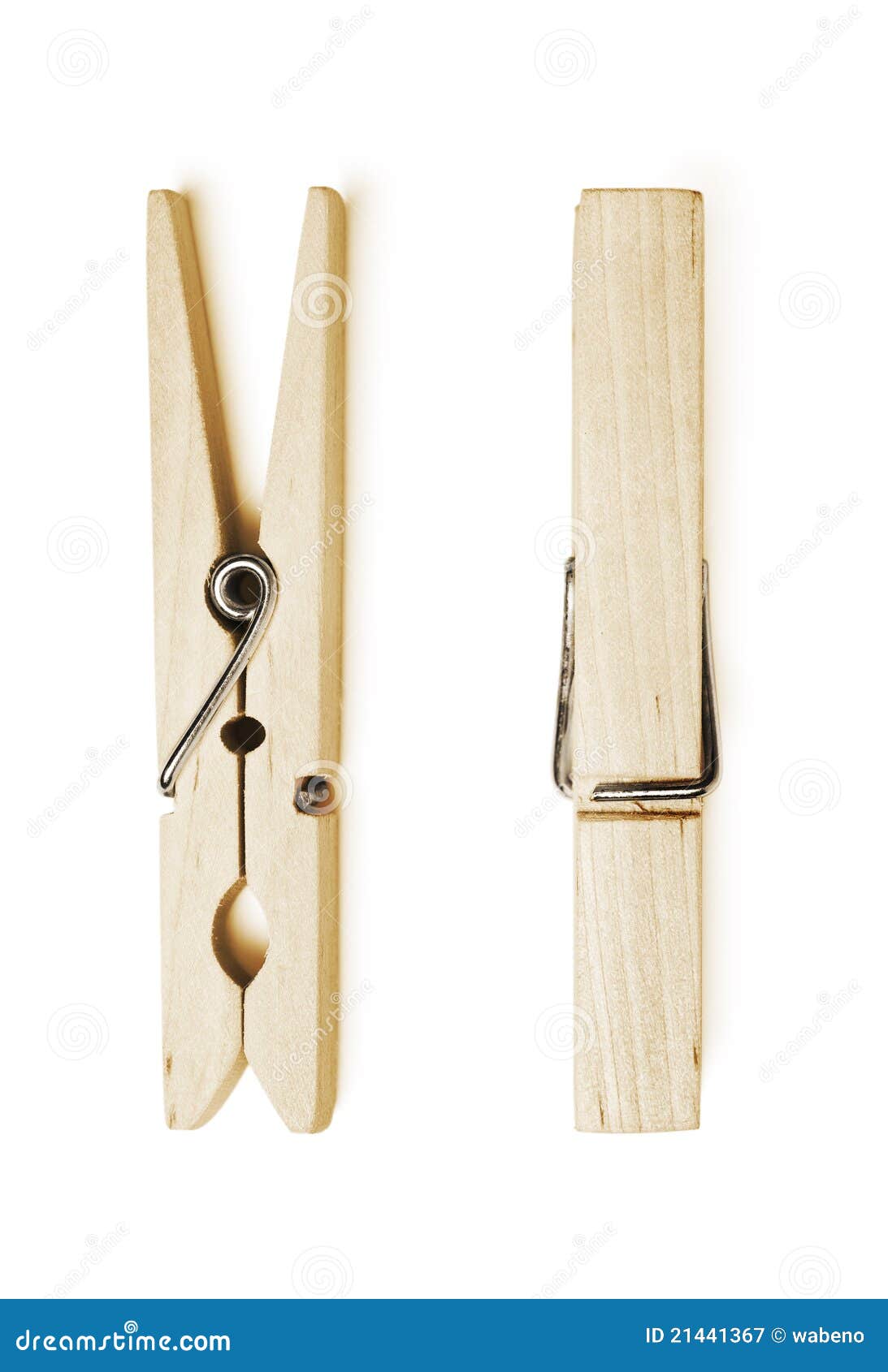 Wooden clothespin stock image. Image of copy, closeup - 21441367