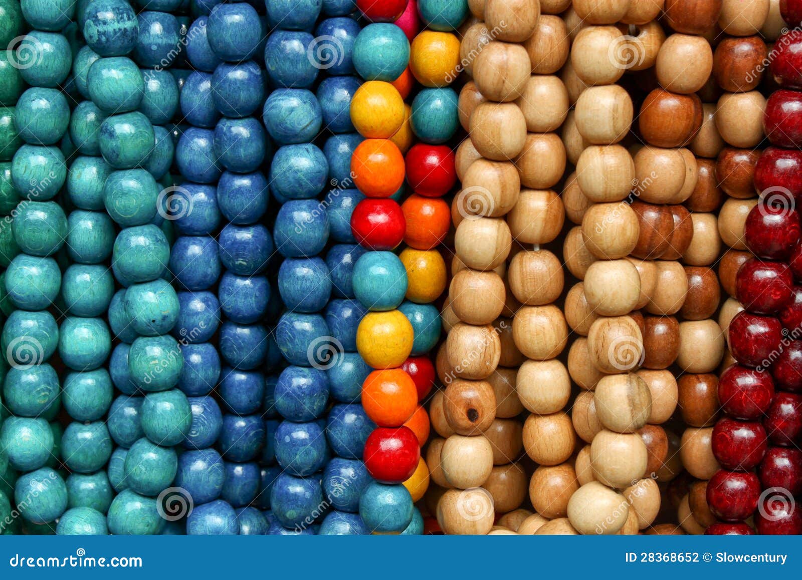 Wooden colored beads stock photo. Image of ornate, accessory 28368652