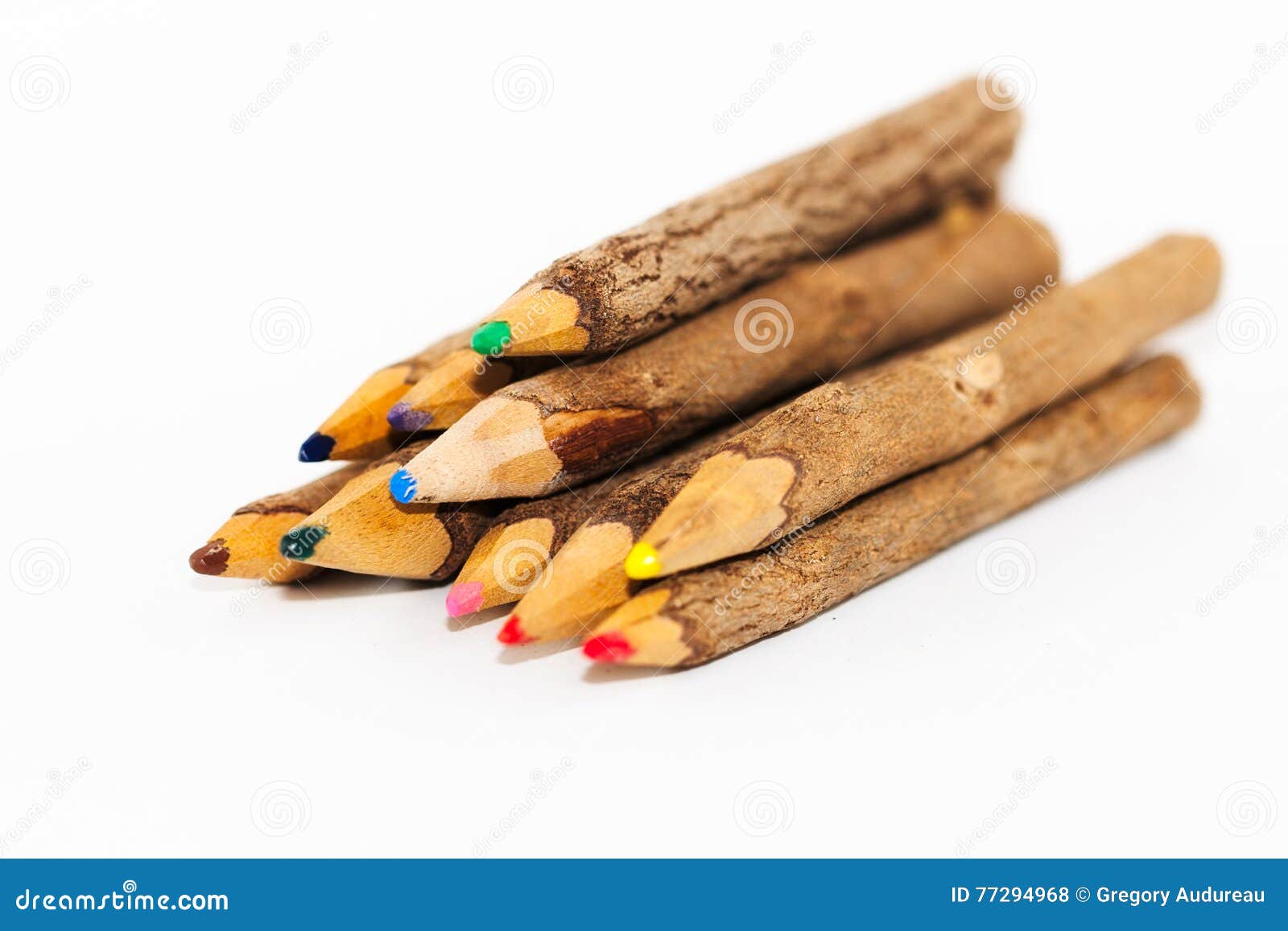 Wooden Colored Pencils stock photo. Image of details 77294968