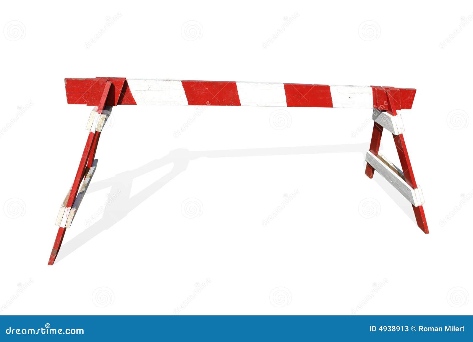 Wooden Construction Barrier Stock Image Image of accessory, accessories 4938913