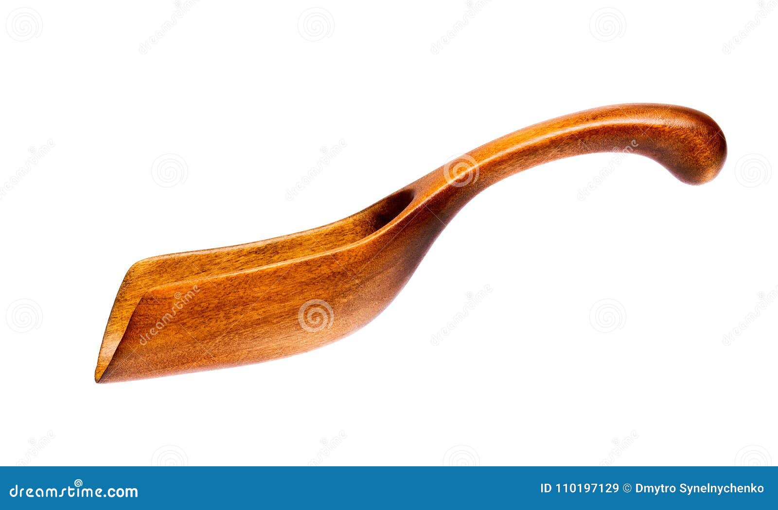 Wooden Cooking Shovel for Bulk Materials. Kitchen Equipment Stock Image