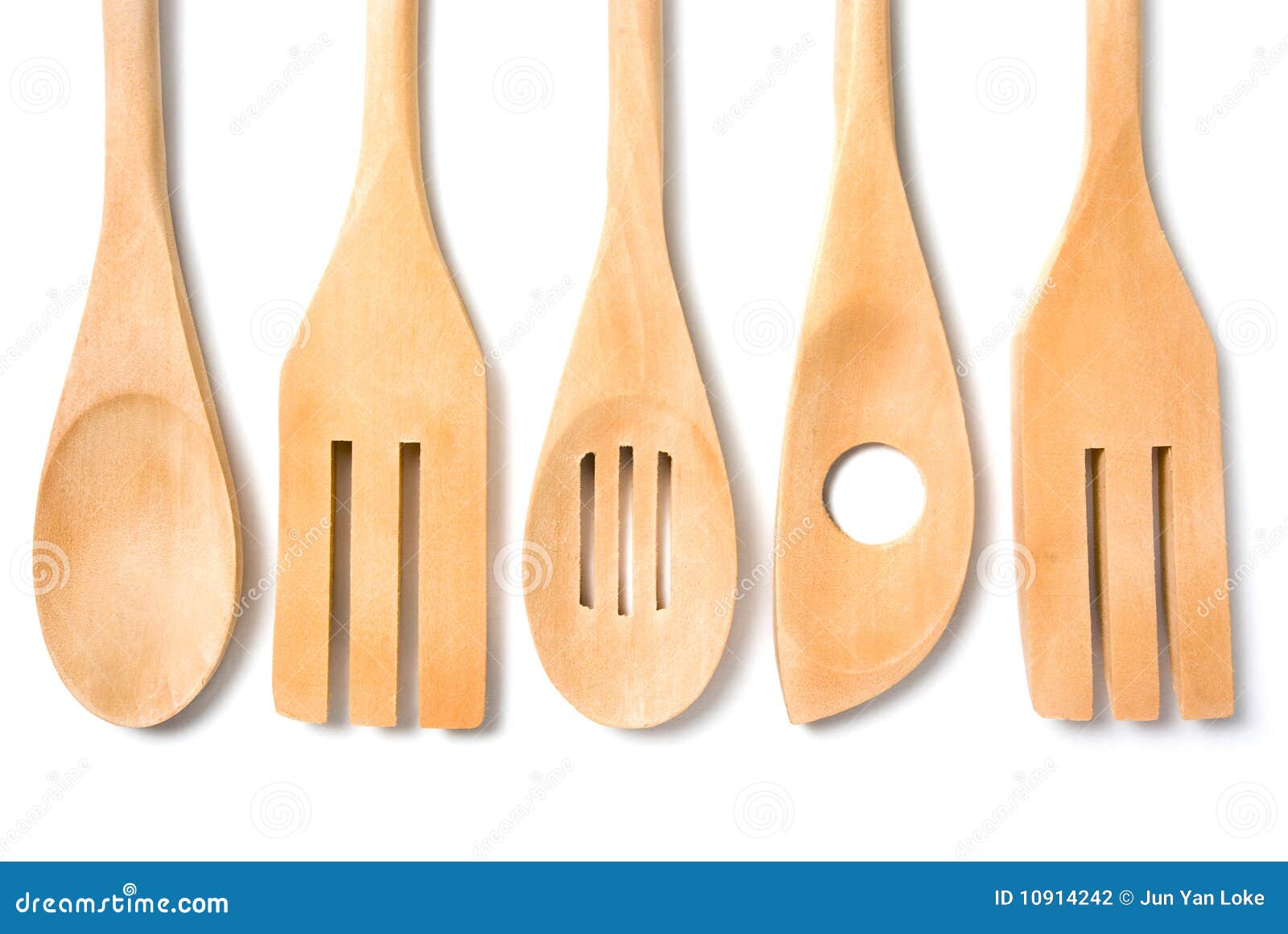 Wooden cookware stock photo. Image of white, isolated 10914242