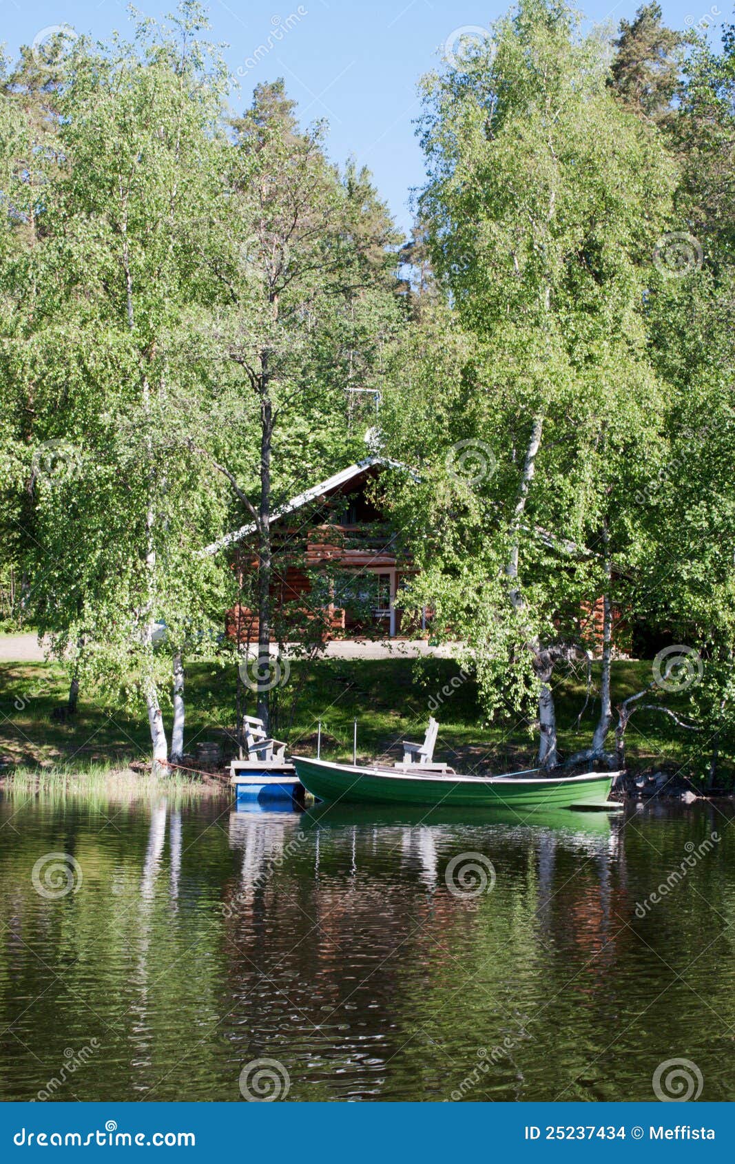Wooden cottage in Finland stock photo. Image of north 25237434
