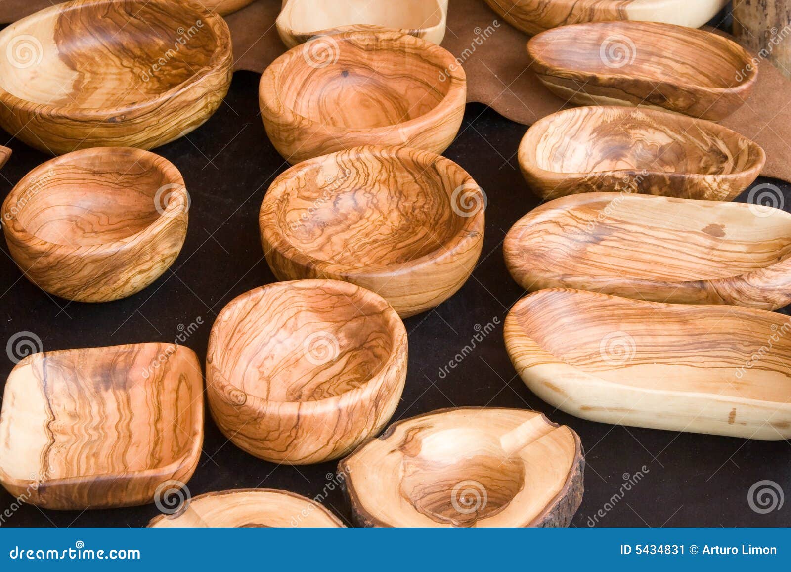 Wooden crafted utensils stock image. Image of market, utensils 5434831